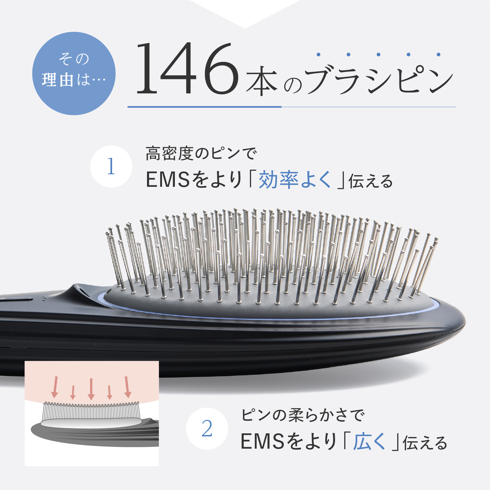 EMS Brush Air 【EMS×クッションブラシ】