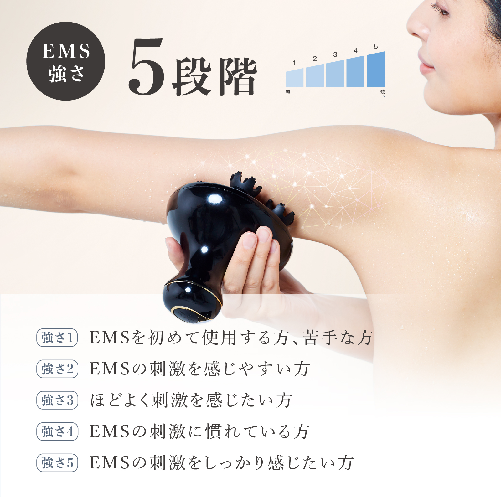 EMS SCALP HEAD SPA【全身に使える3種のアタッチメント付】