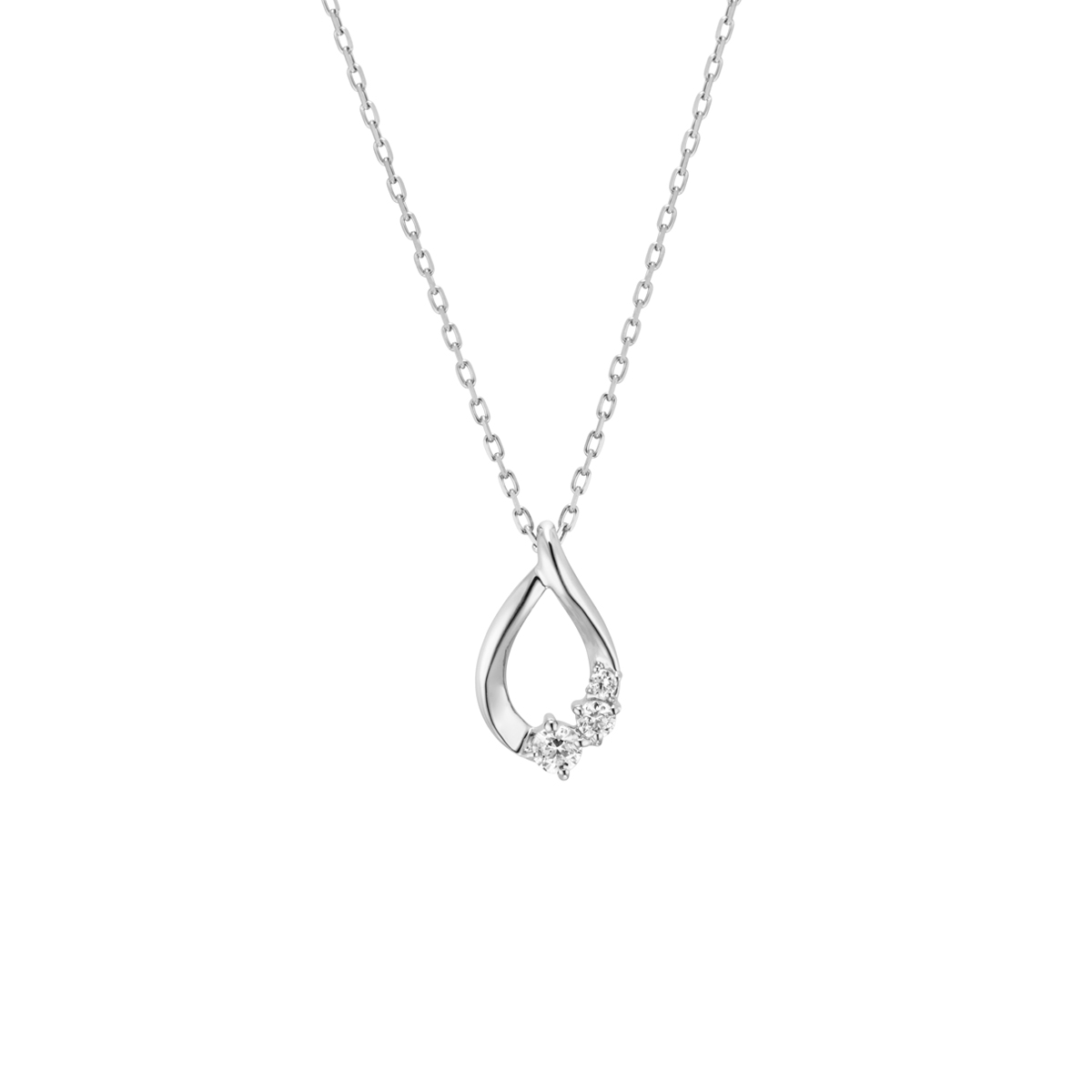 雫モチーフ シルバーネックレス