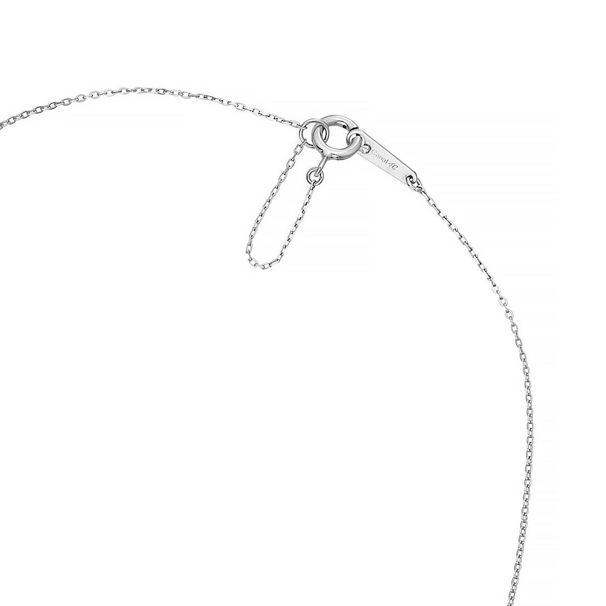 オープンハート シルバー ネックレス