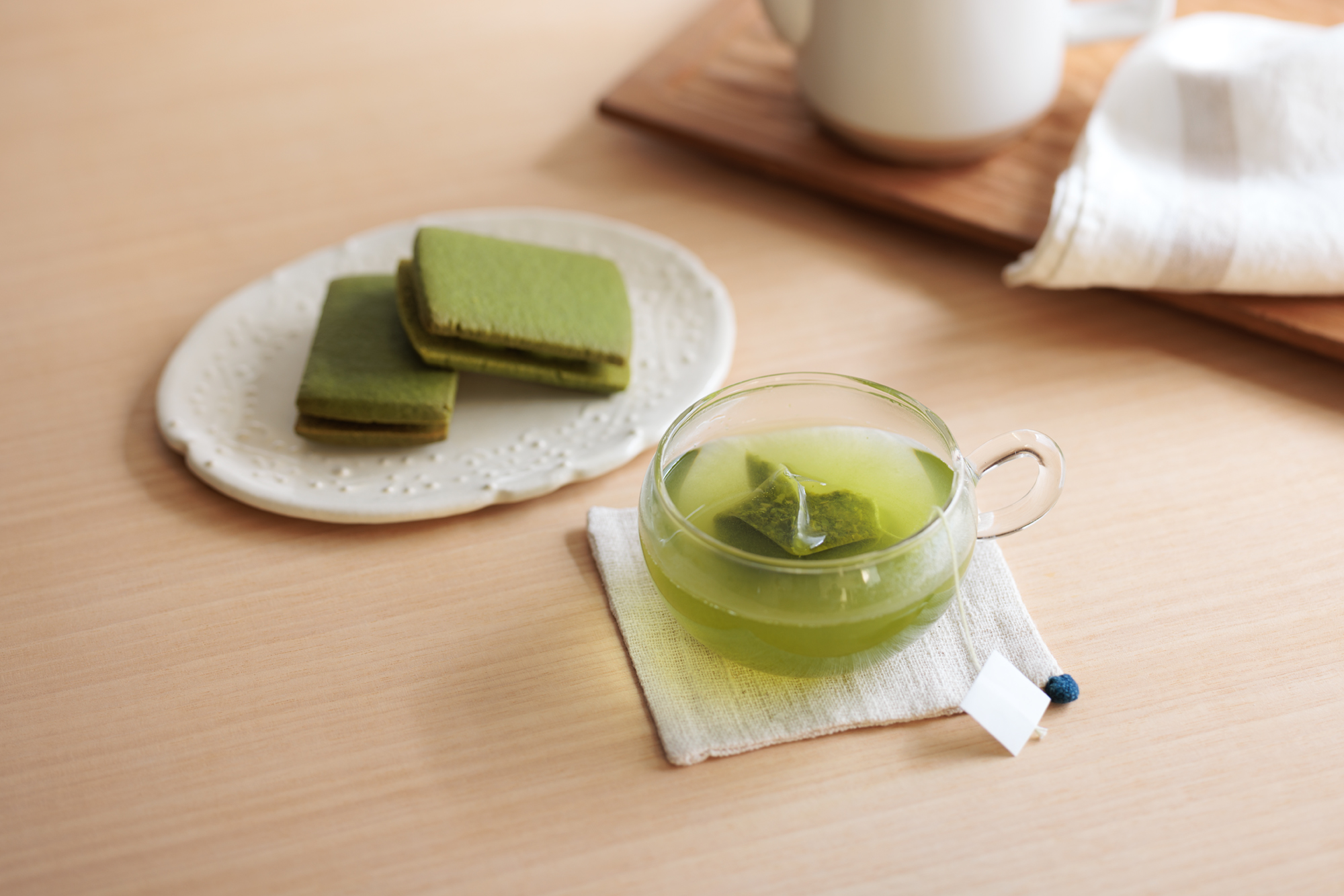 ハンカチと焼菓子　新茶ギフト