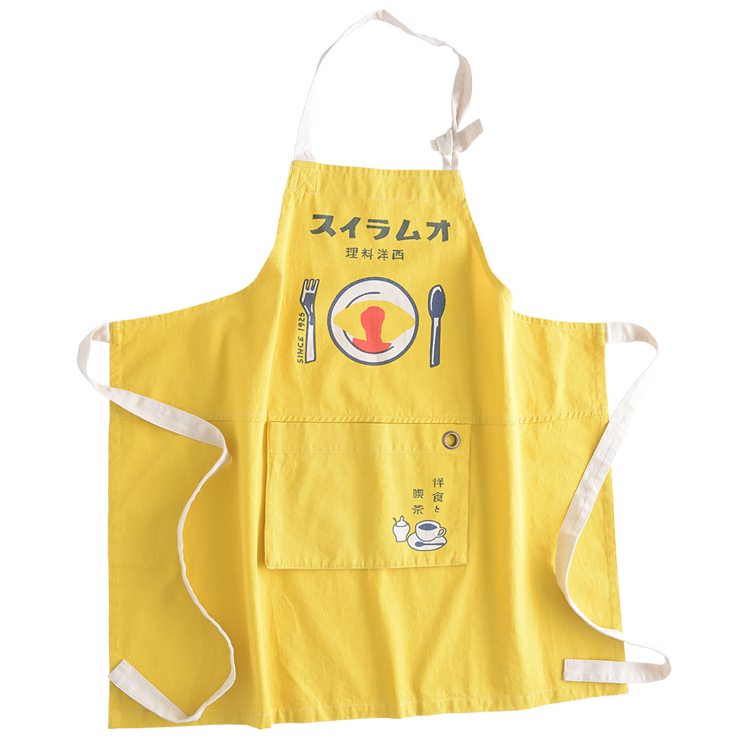 パッカブルレトロプリントエプロン