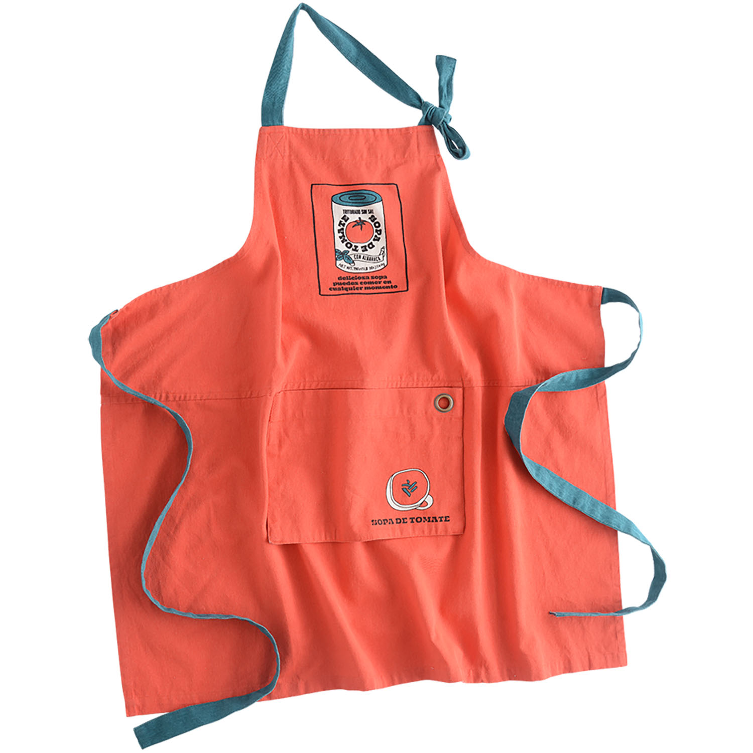 パッカブルレトロプリントエプロン