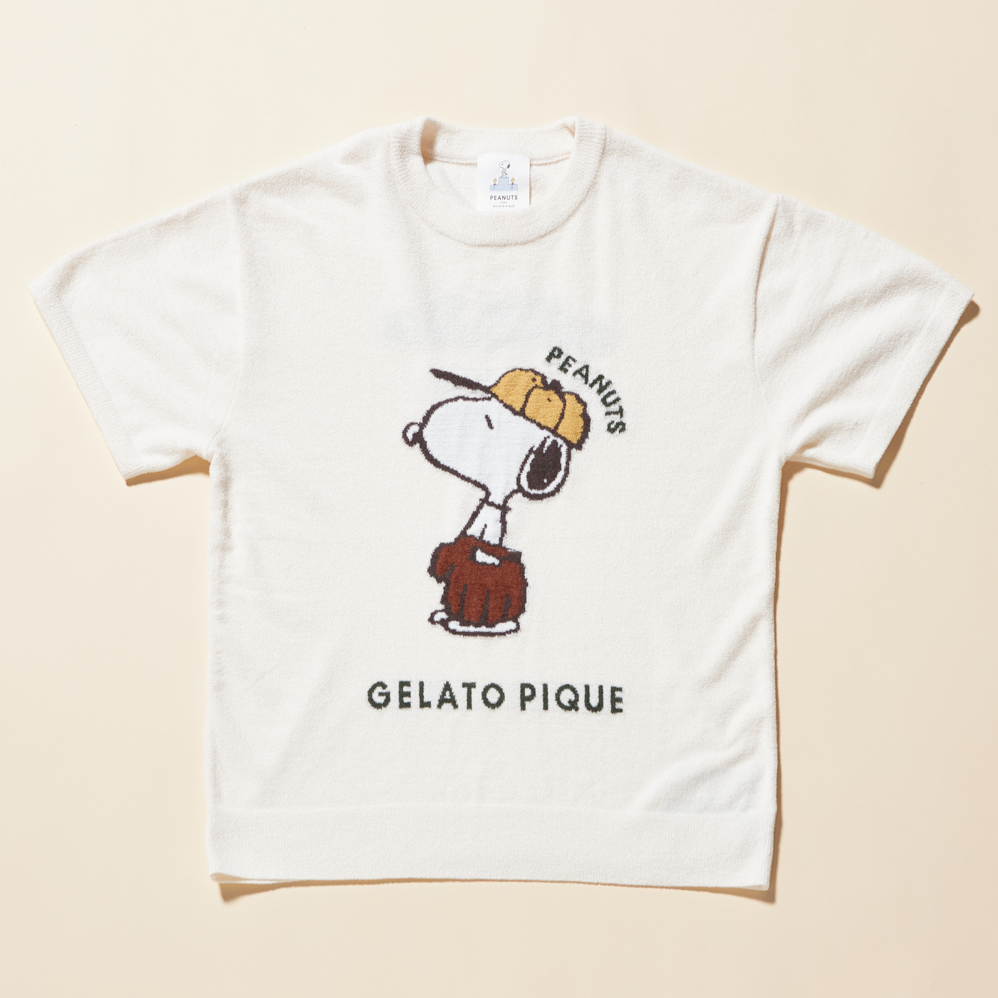 【WOMEN】【PEANUTS】スヌーピーJQDプルオーバー&ショートパンツ