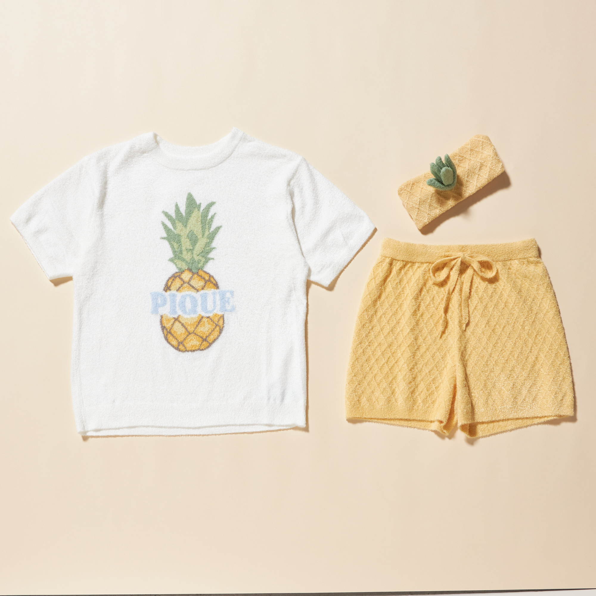 GELATO PIQUE スムーズィーフルーツプルオーバー&ショートパンツセット WOMEN】スムーズィーフルーツJQDプルオーバー&ショートパンツSET
