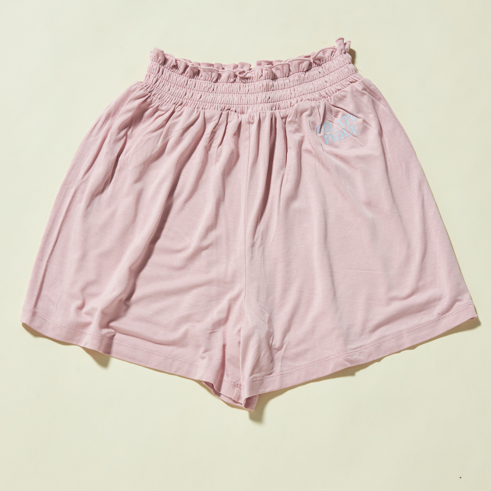 【WOMEN】カラフルレーヨンロゴTシャツ＆ショートパンツセット｜接触冷感