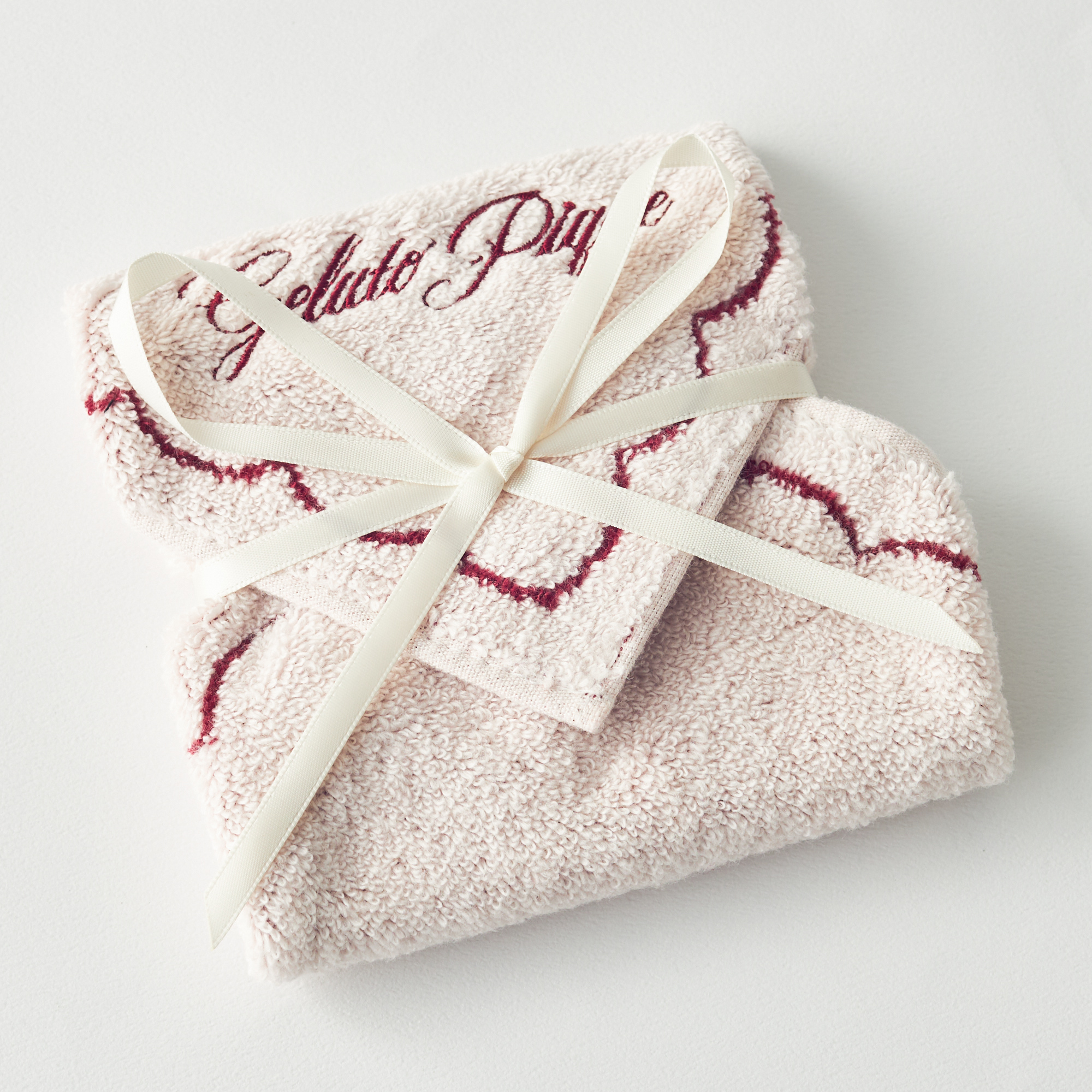 【WOMEN】ローズ柄ティッシュポーチ&ハンドタオル