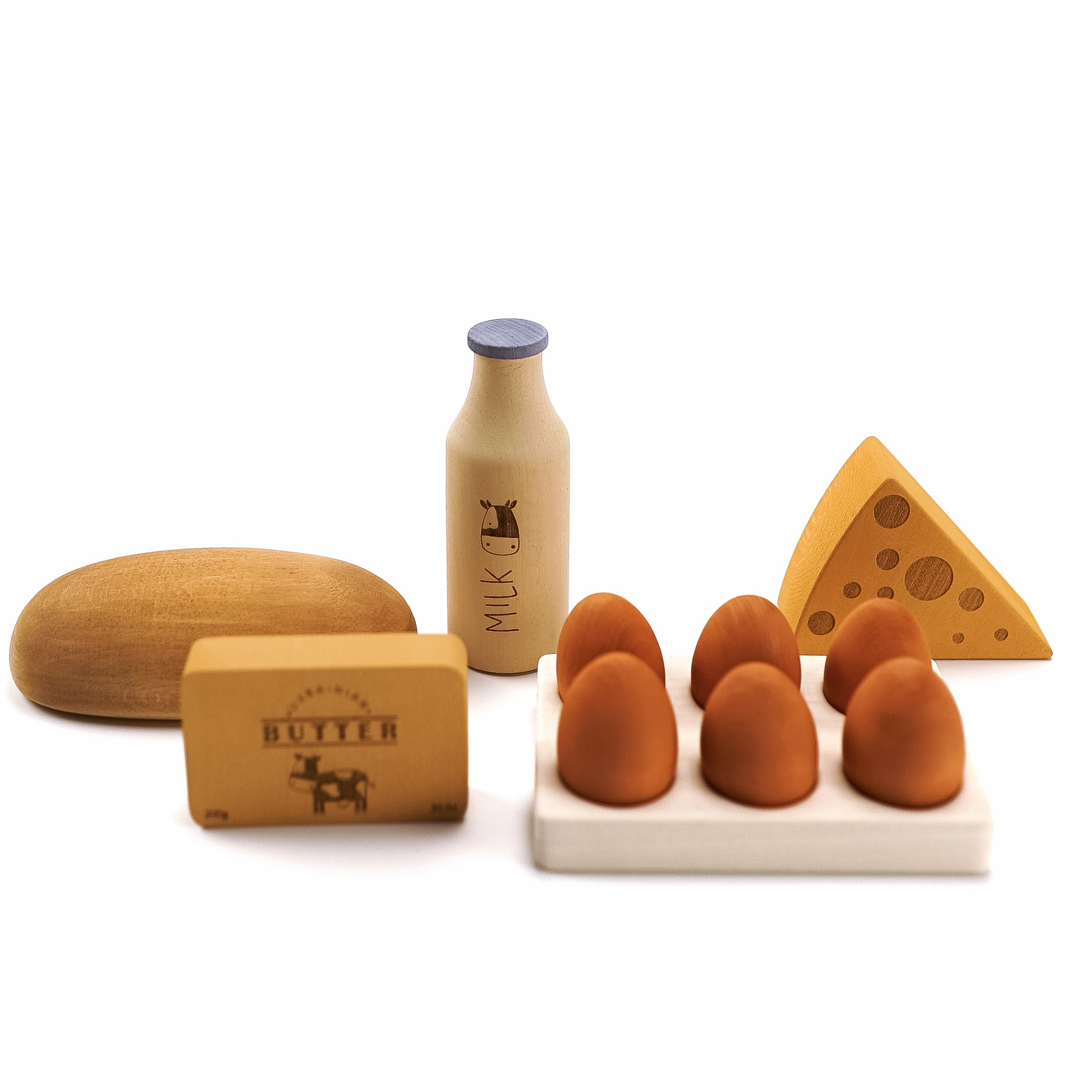 WOODEN PLAY FOOD SET / COUNTRY PRODUCTS