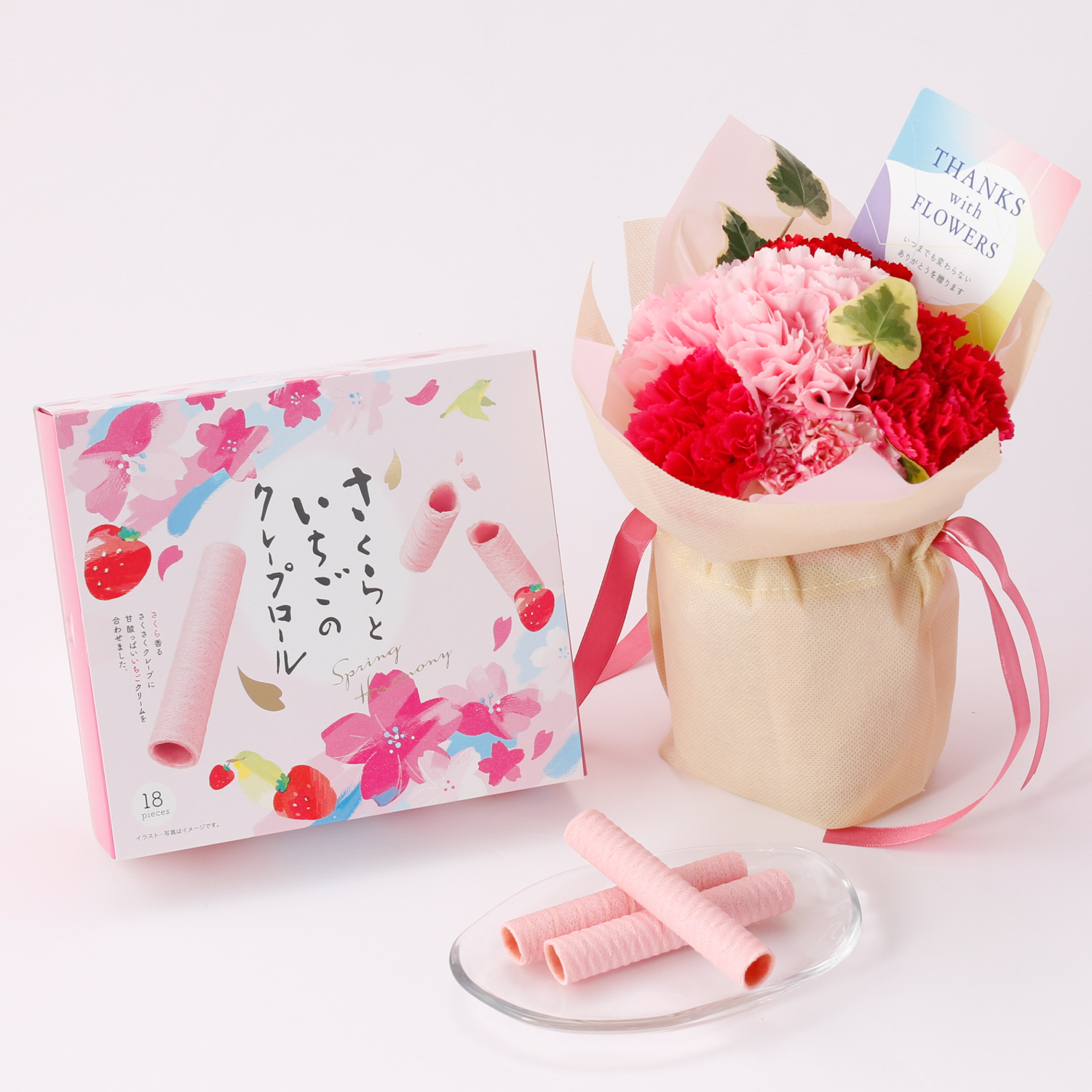 母の日限定カーネーション/日比谷花壇】そのまま飾れるブーケと選べる