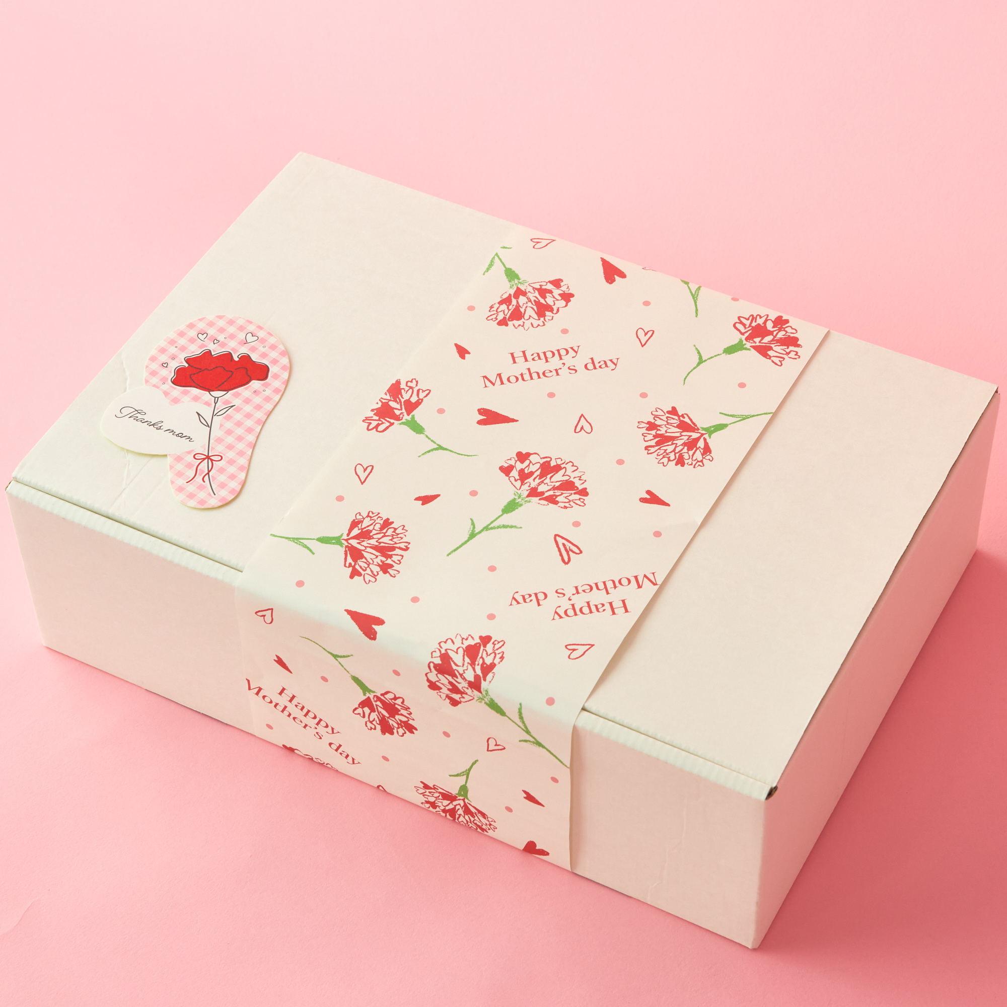 【名入れ刺繍・母の日限定BOX付き】癒しの時間を贈る！ホットアイマスクとスイーツのセット