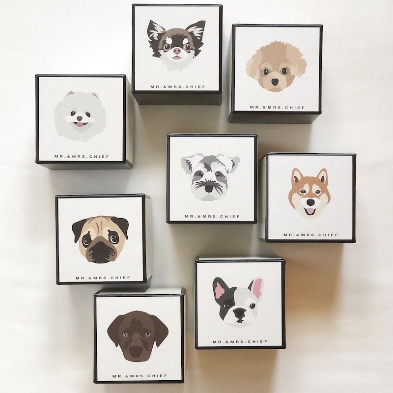 犬好きのお母さんへ贈る！スイーツとハンカチのセット