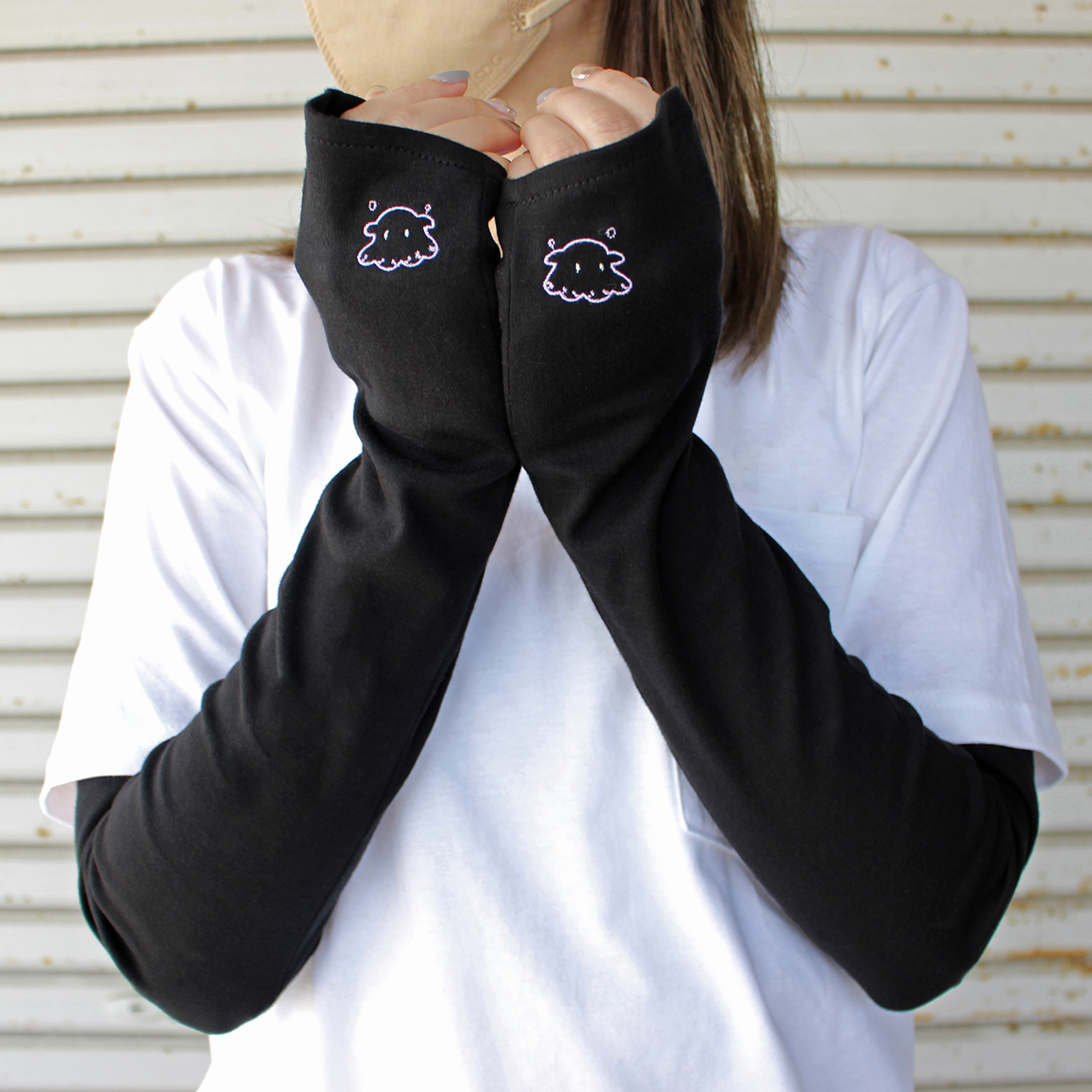 【WOMEN】メンダコ刺繍UVグローブ