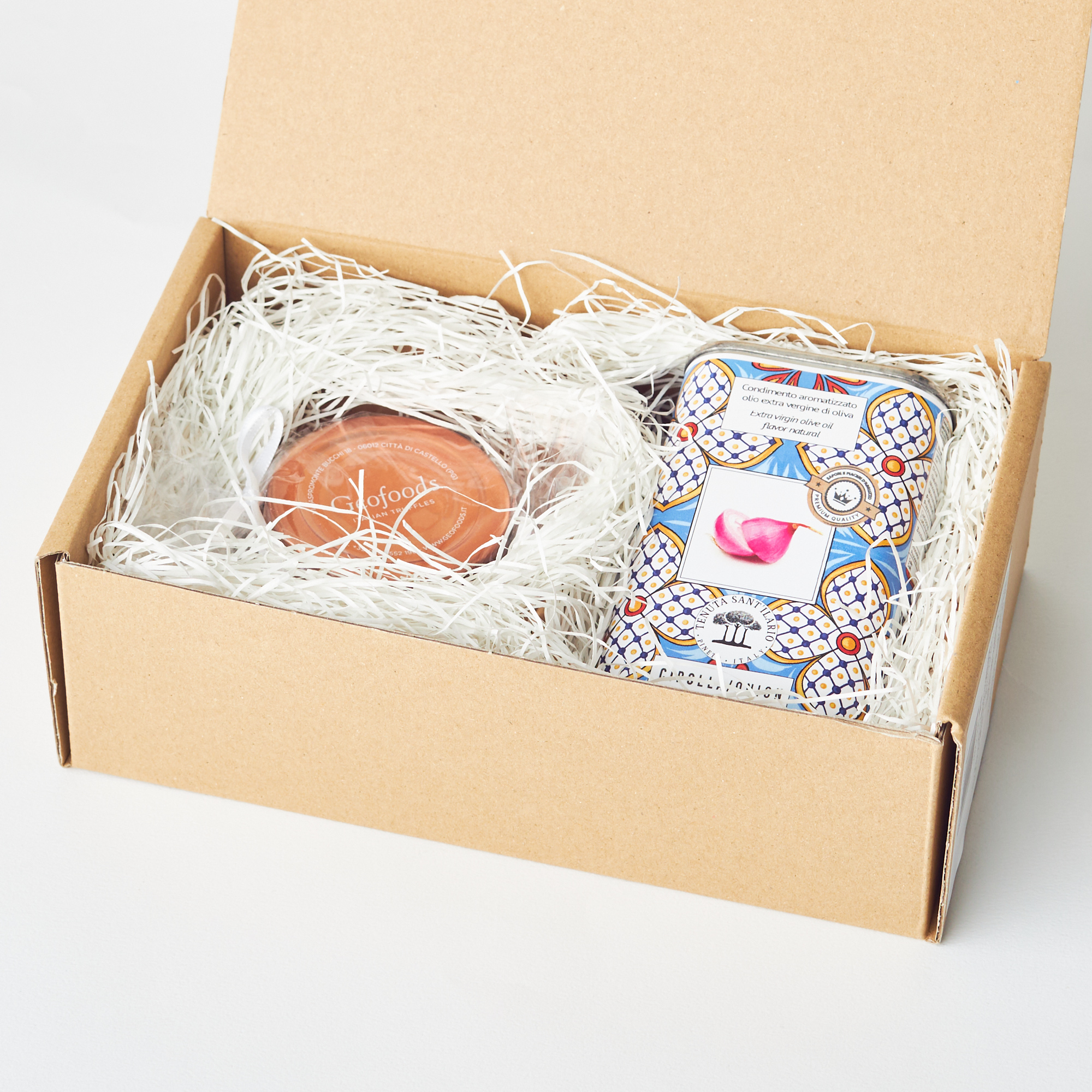 白トリュフ塩と選べるフレーバーエクストラバージンオリーブオイルのセット