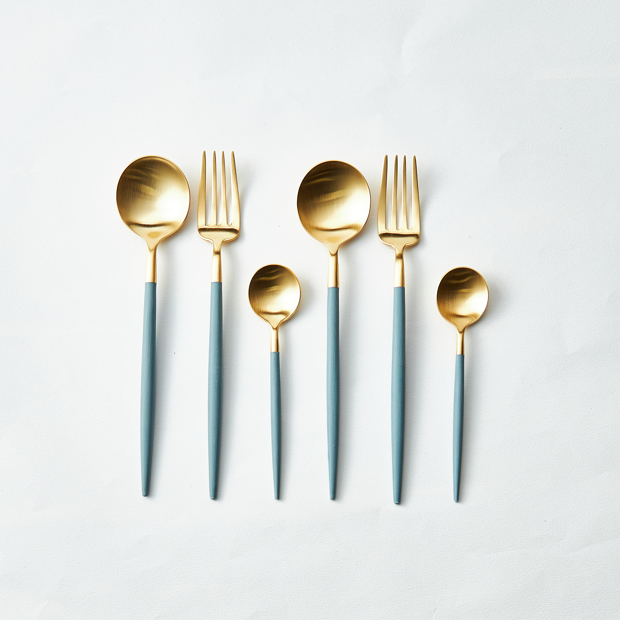 クチポール】ゴアブルーセージxゴールド デザートペアセット | Cutipol