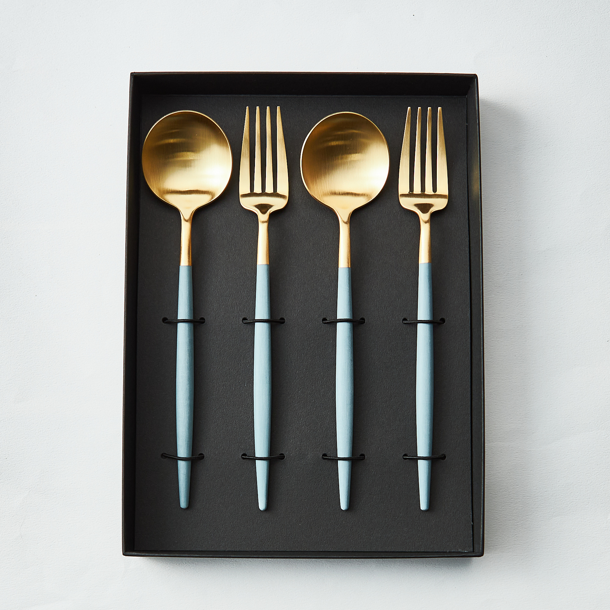 クチポール】ムーン マットシルバー ディナーペア4本セット | Cutipol