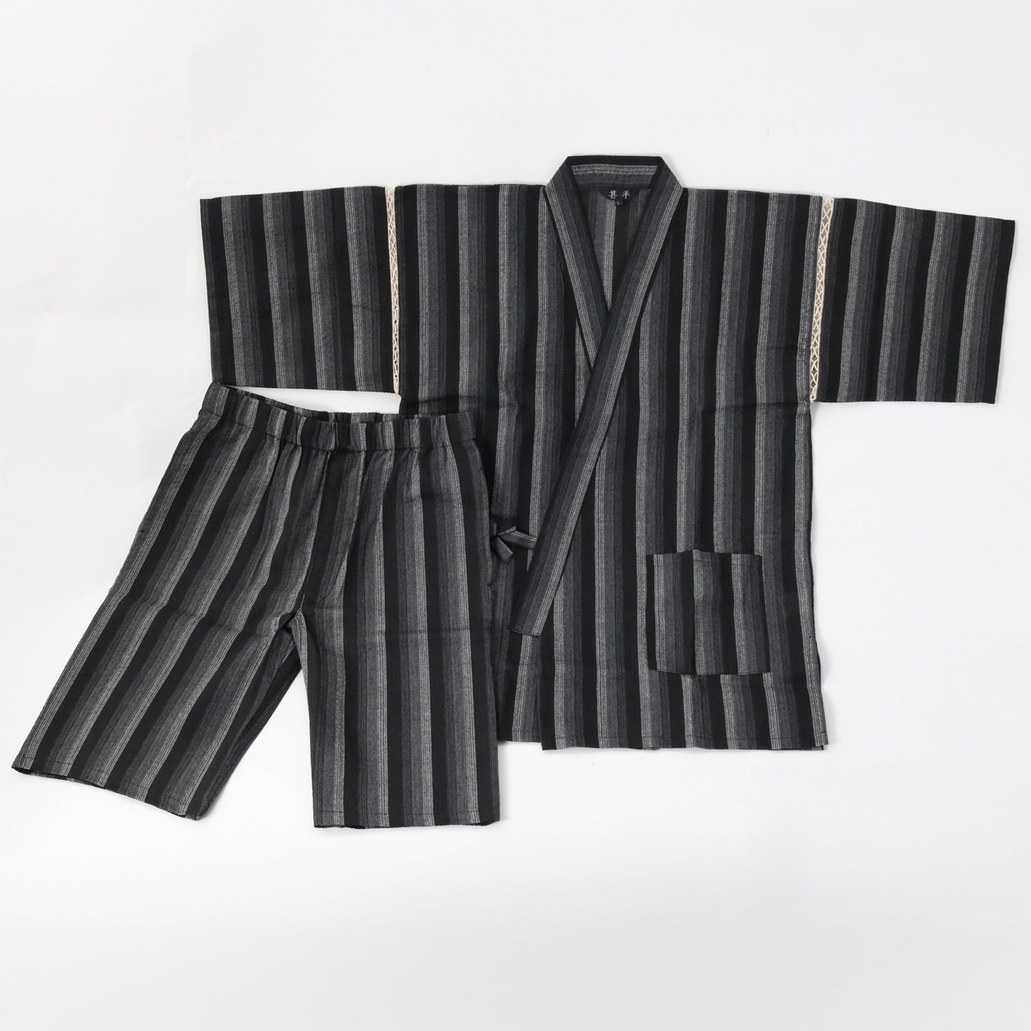 【夏の鉄板ギフト】和のくつろぎの名入れ甚平＜しじら織＞