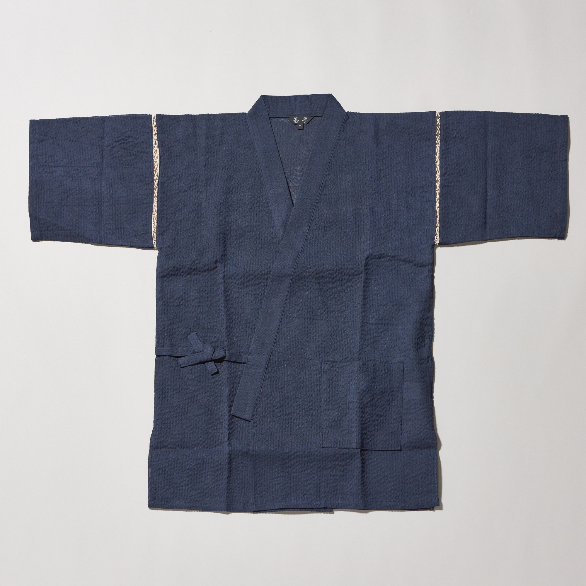 【夏の鉄板ギフト】和のくつろぎの名入れ甚平＜しじら織＞