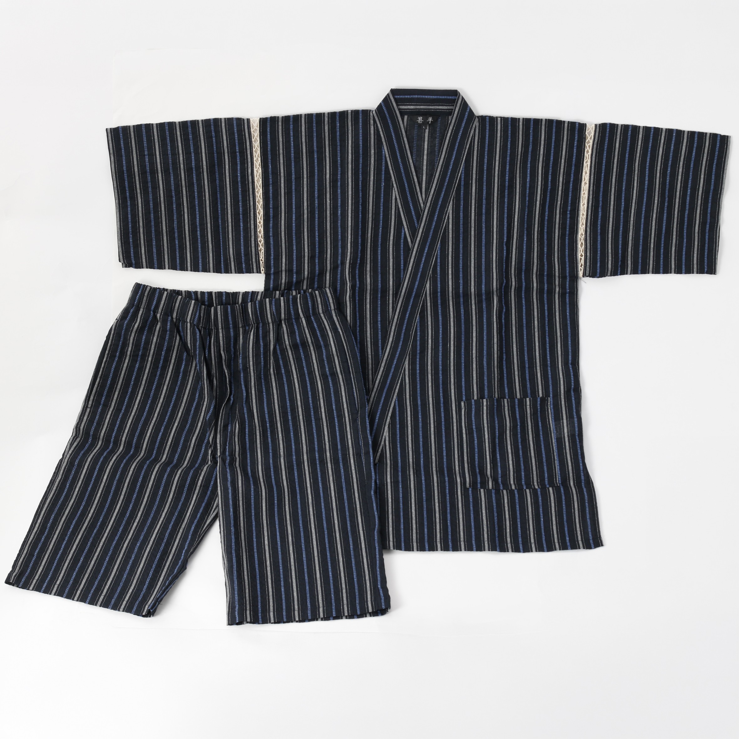 【夏の鉄板ギフト】和のくつろぎの名入れ甚平＜しじら織＞
