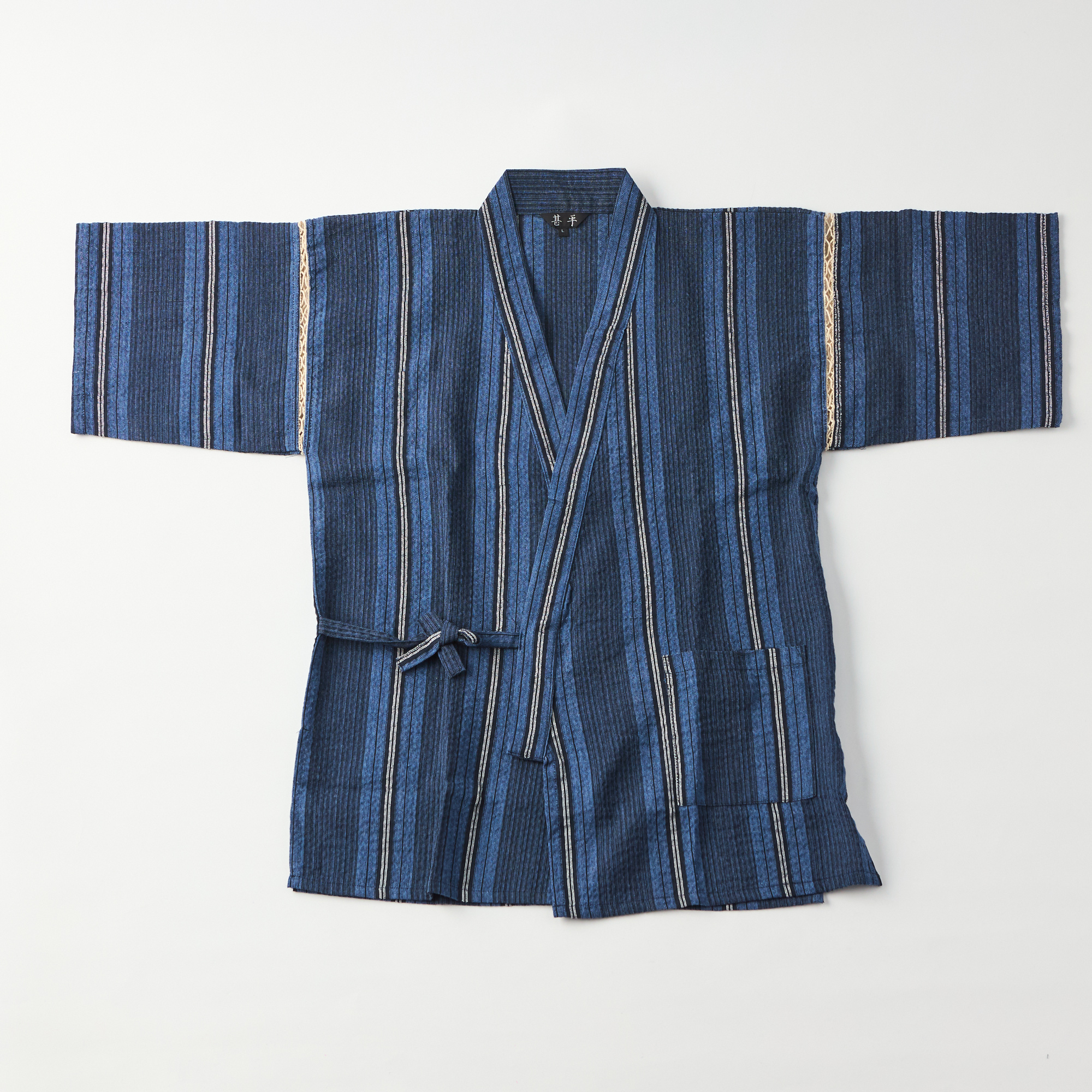 【夏の鉄板ギフト】和のくつろぎの名入れ甚平＜しじら織＞