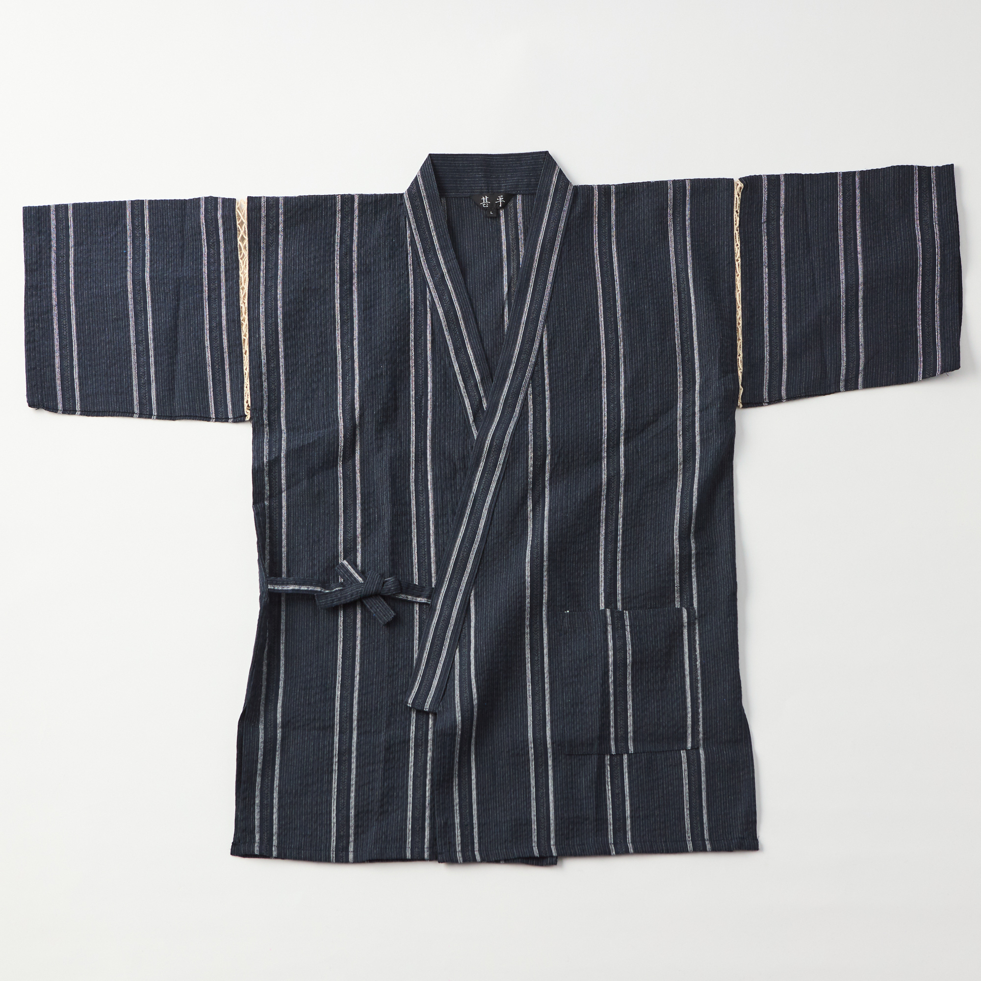 【夏の男性ギフトの定番】名入れ甚平 竹カゴギフトセット