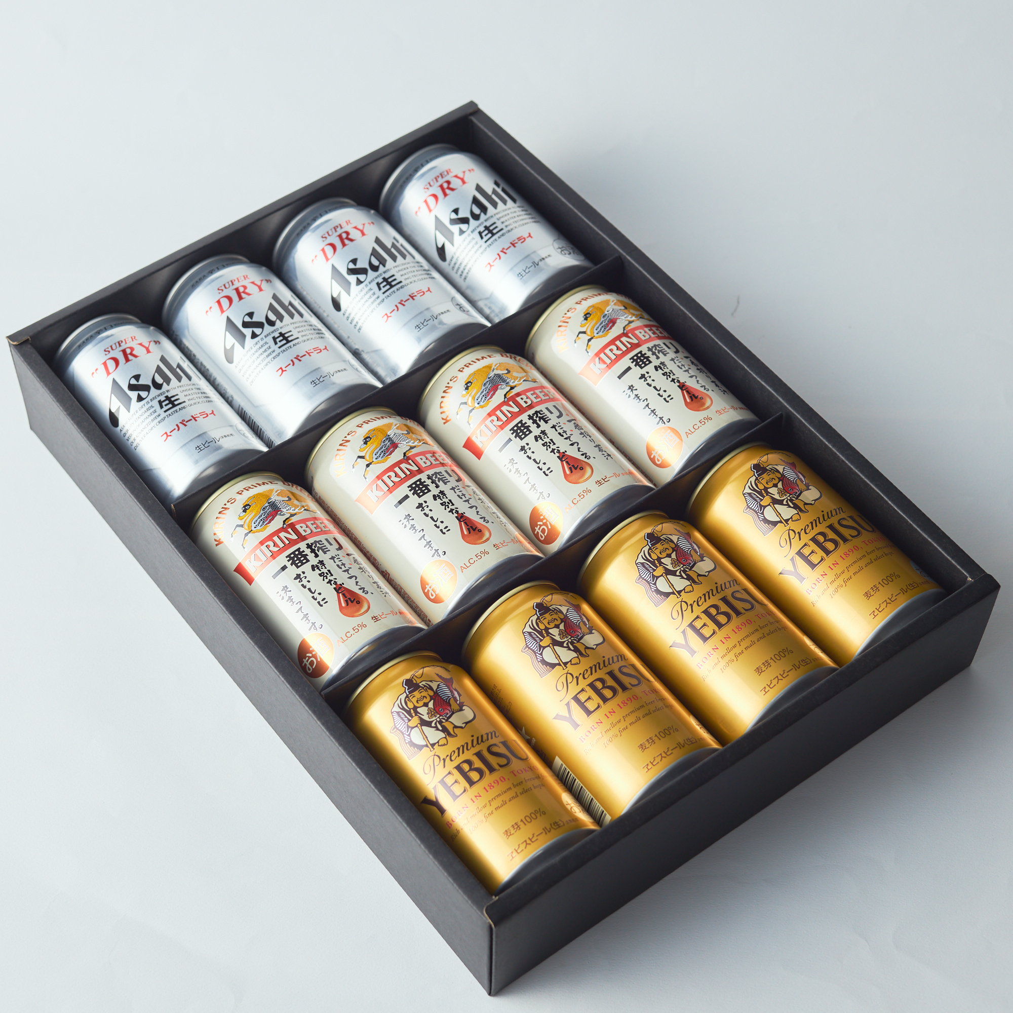 日本を代表するビール3種飲み比べセット　12本