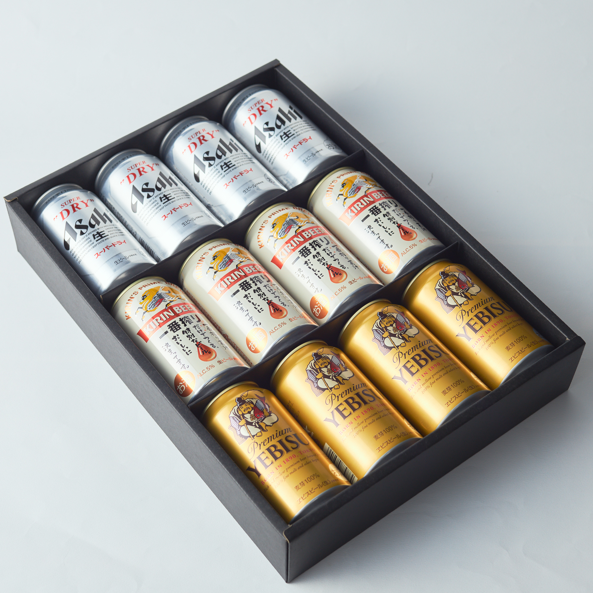 日本を代表するビール3種飲み比べセット　12本