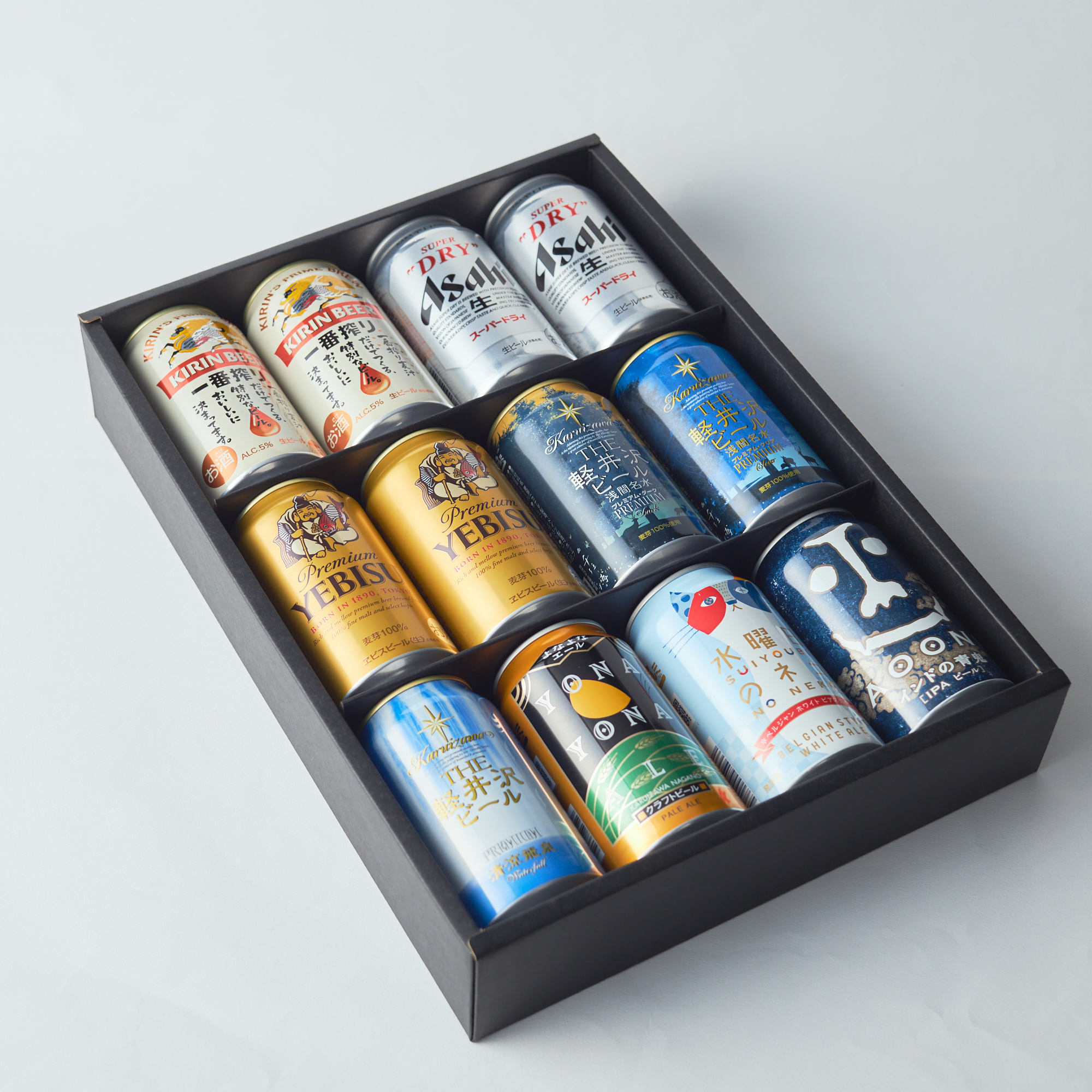【夢の共演】定番ビールとクラフトビール飲み比べ12本セット