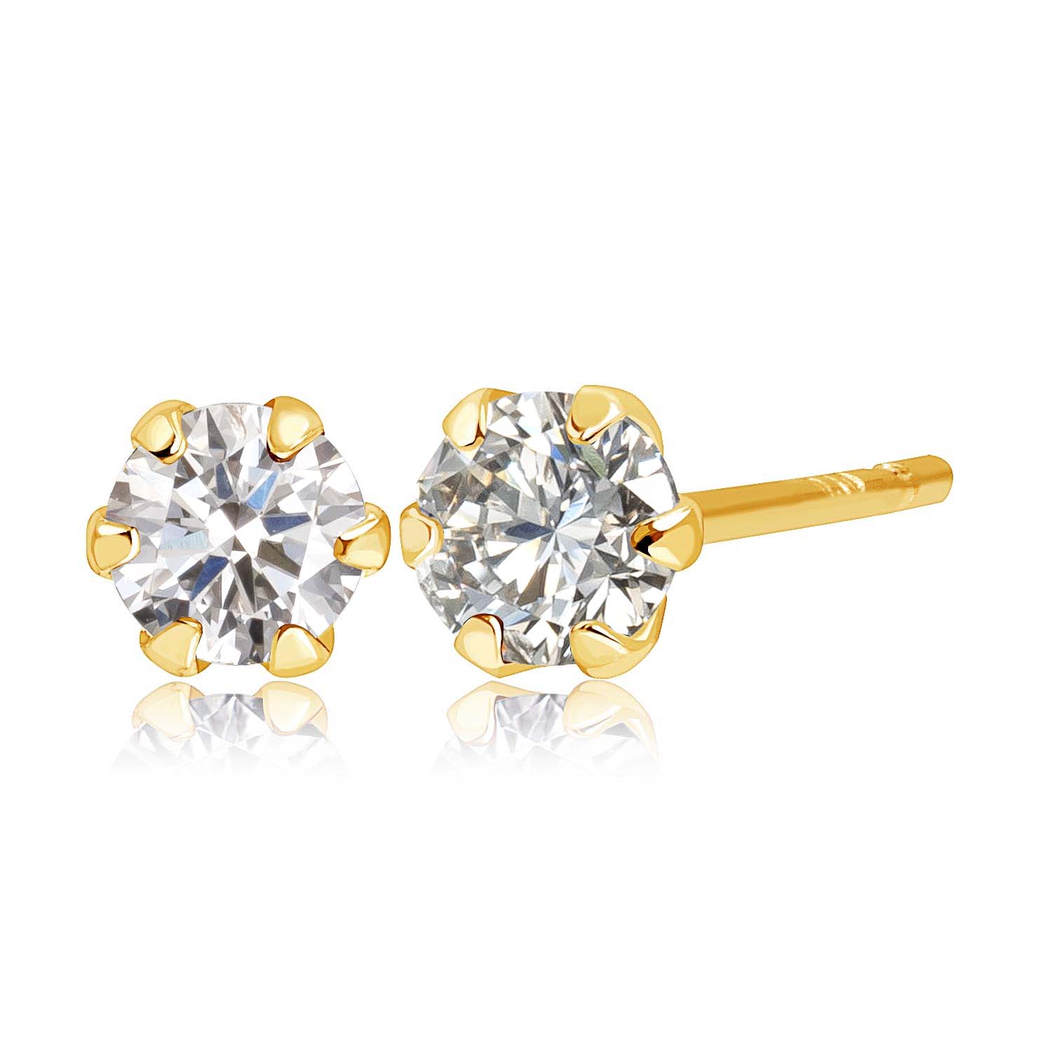 ピアス レディース  天然ダイヤモンド 一粒 計0.2ct