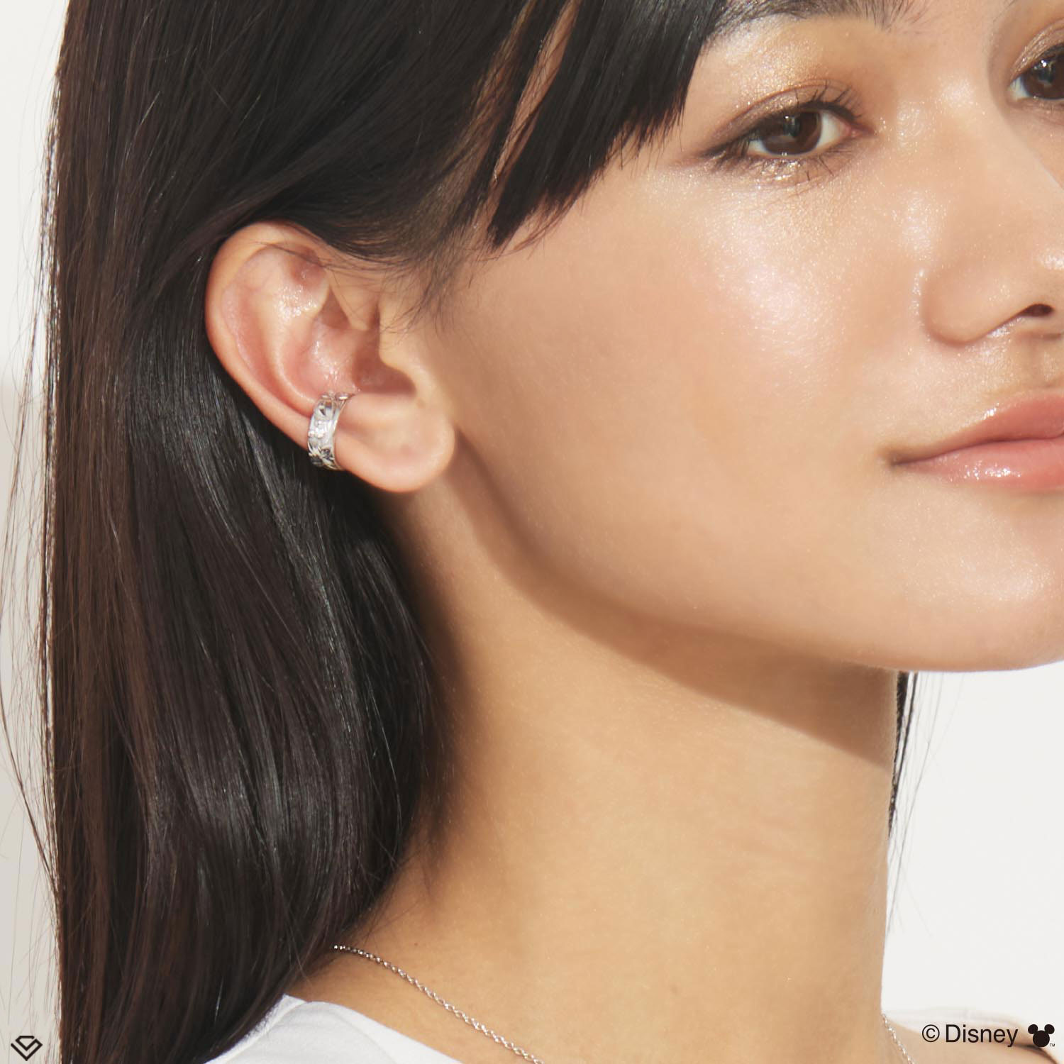 イヤーカフ ハワイアンジュエリー ディズニー レディース リング シルバー ワイド 「ミッキー」