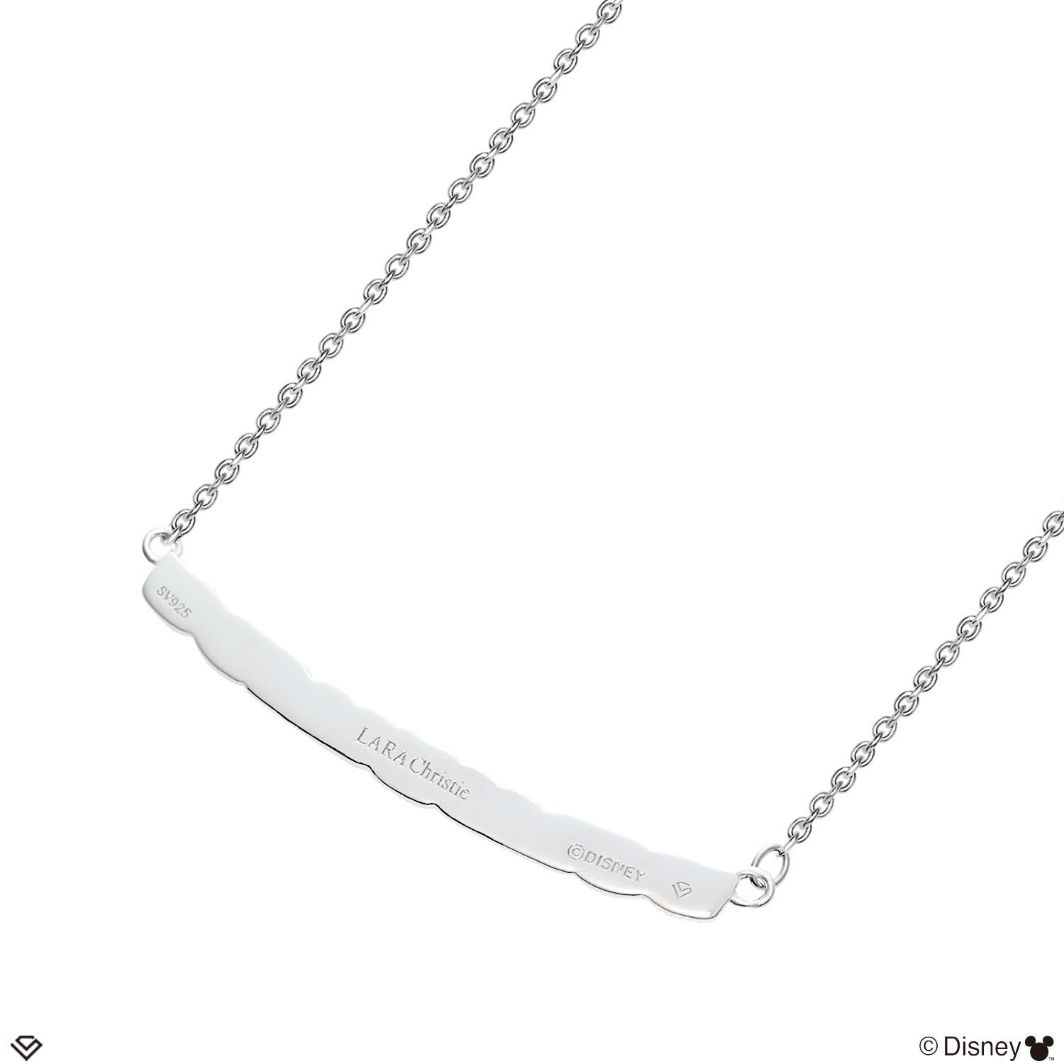 ネックレス ハワイアンジュエリー ディズニー レディース シルバー  スクロール アジャスター 「ミッキー」