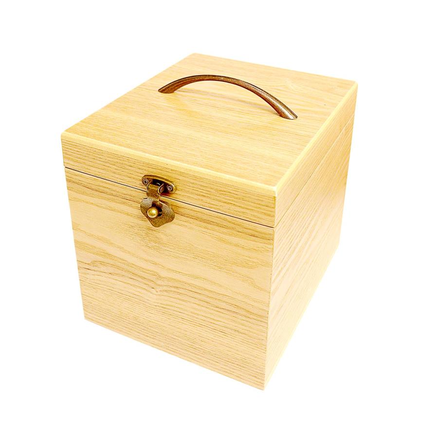 メイクボックス  鏡付き 木製