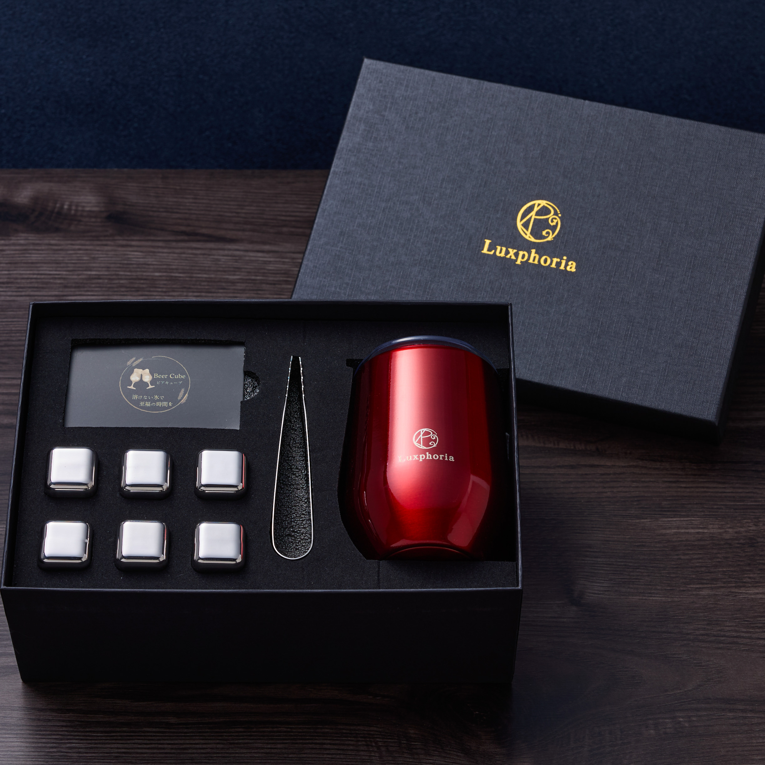 【TVでグランプリ獲得】永久に溶けない氷ビアキューブとタンブラーセット