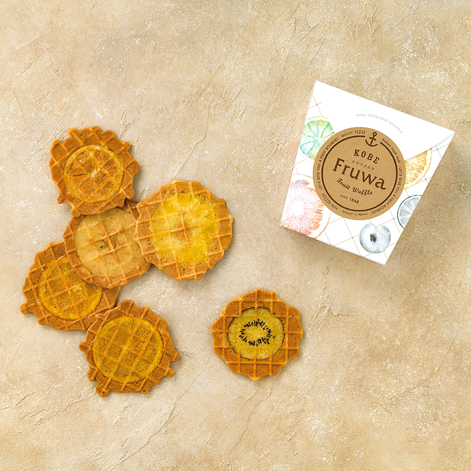 【常温OK/ボックス付き】選べるコーヒーとフルーツワッフルのセット