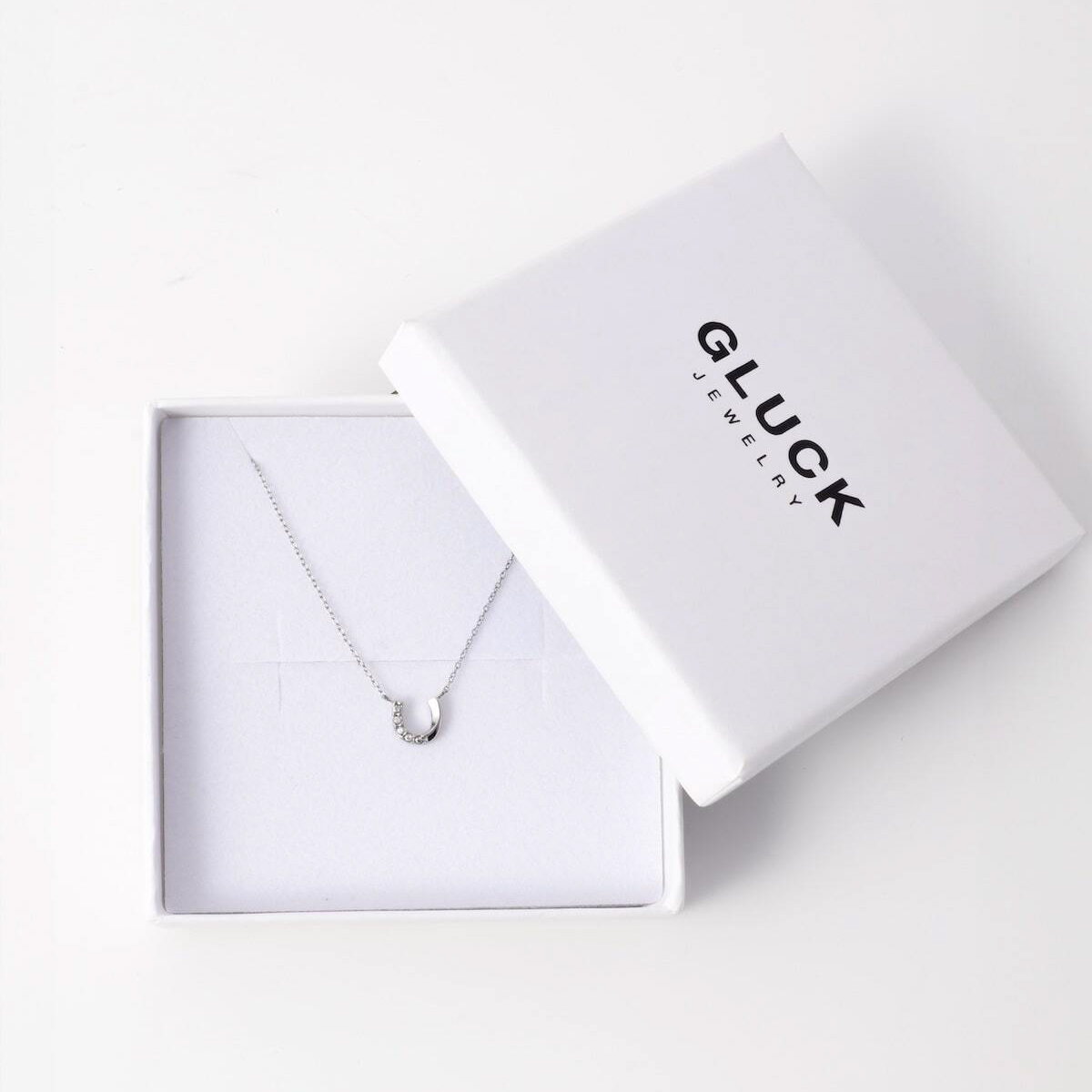 【ギフトBOX入】Mini Horseshoe Necklace(ゴールド/シルバー)