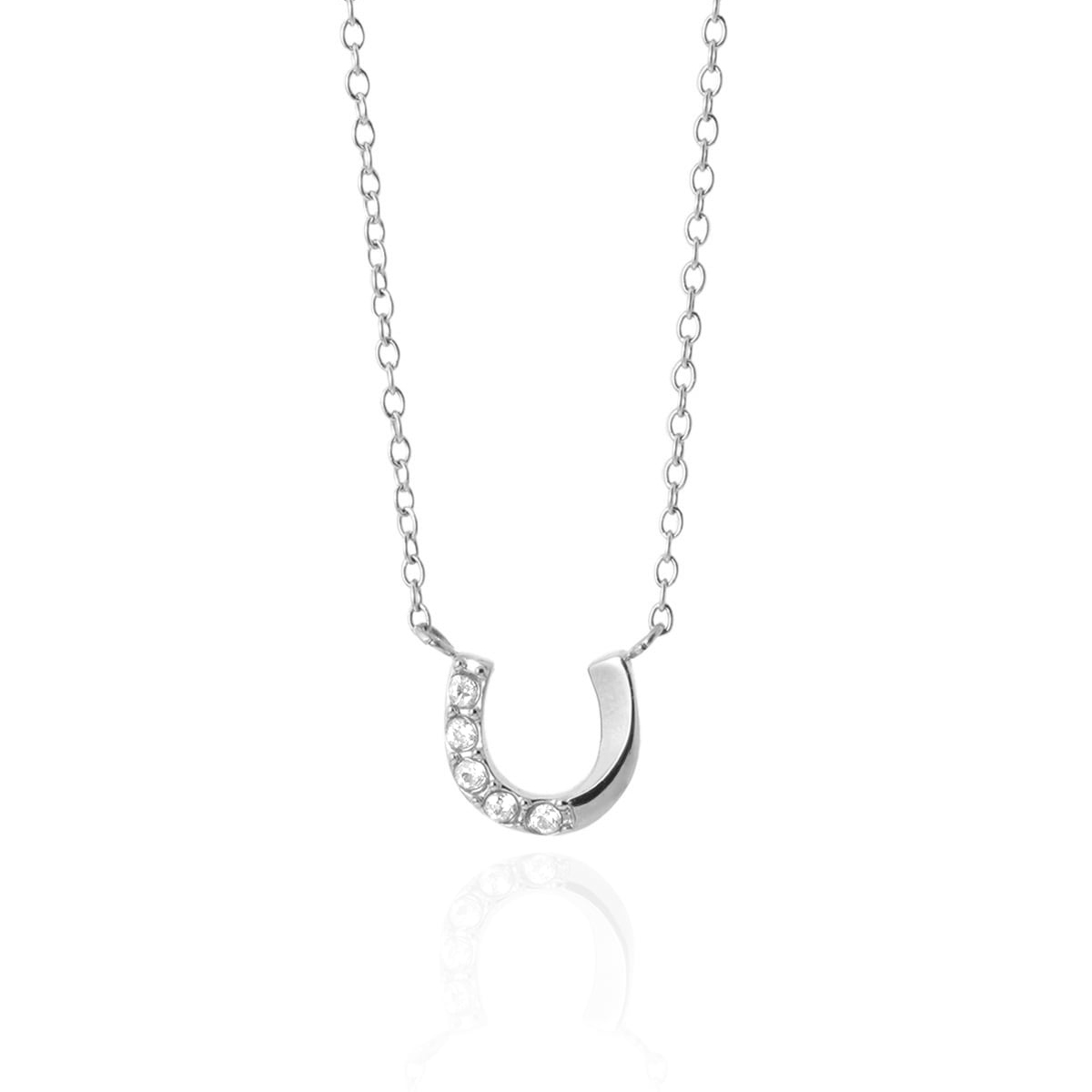 【ギフトBOX入】Mini Horseshoe Necklace（ゴールド/シルバー）