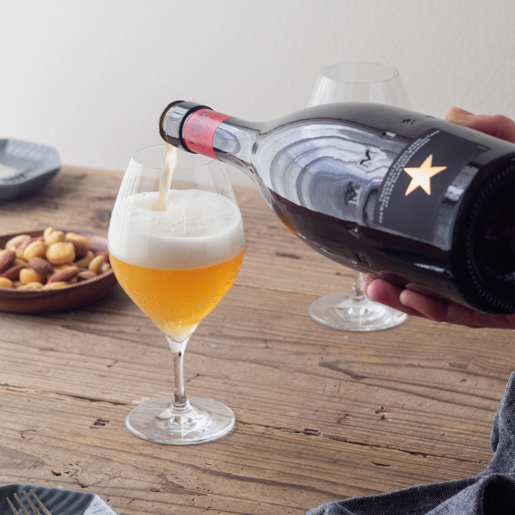 贅沢ビールと純銅レトロビアマグのセット