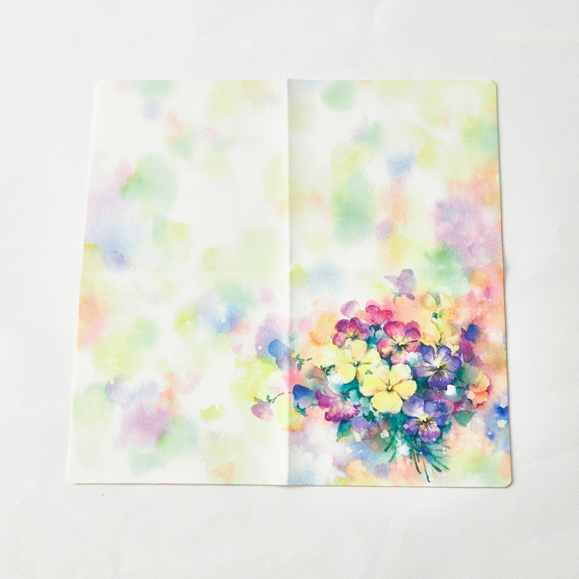 ノンアイロンハンカチ 夢色水彩画シリーズ＜パッケージ入り＞