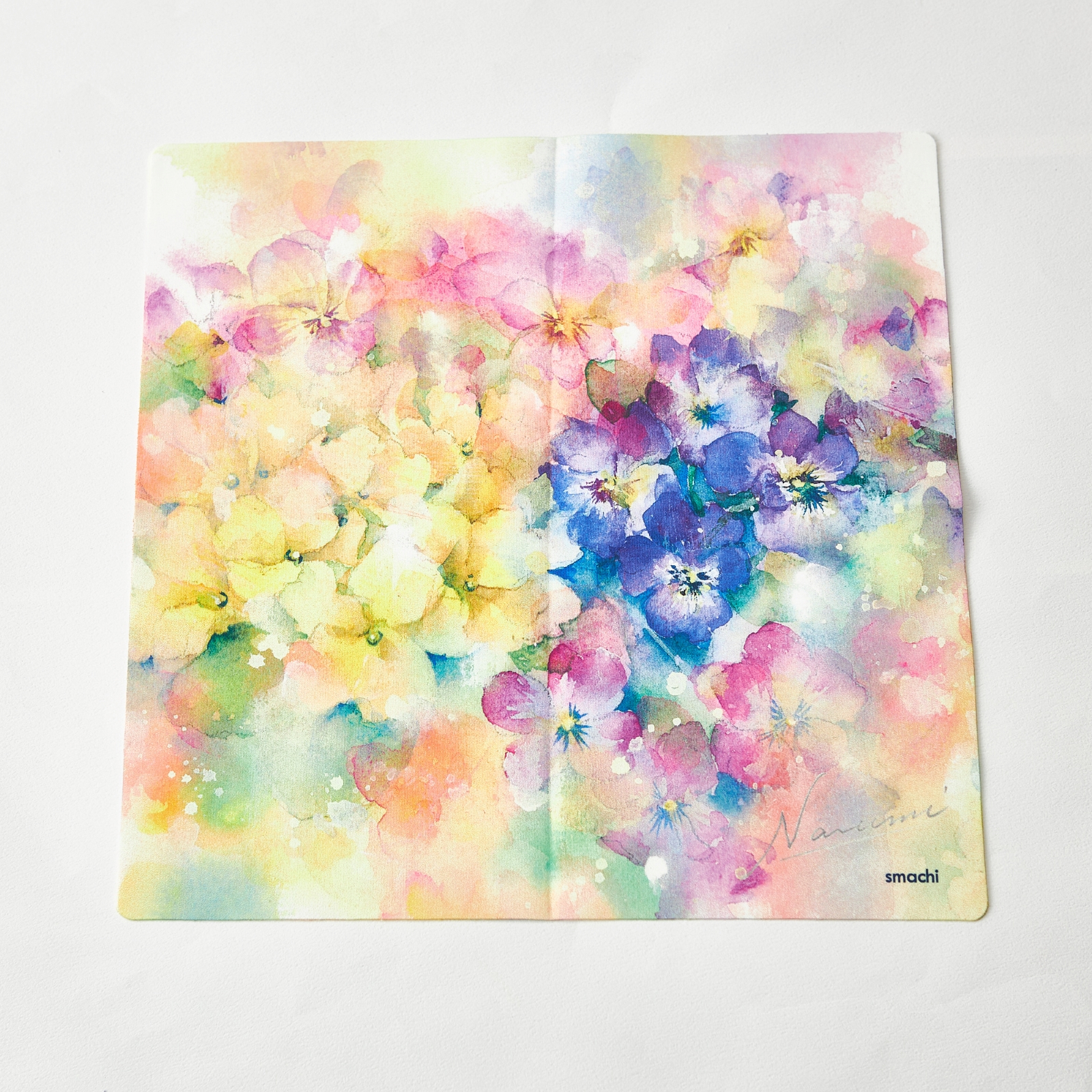 ノンアイロンハンカチ 夢色水彩画シリーズ＜パッケージ入り＞