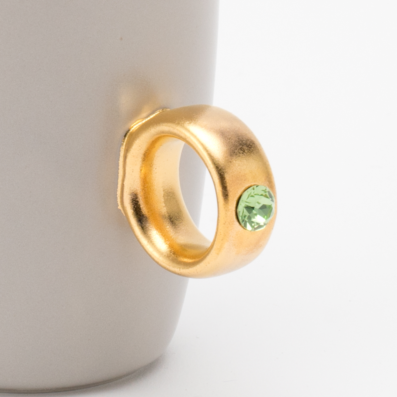 ＜ペア＞【選べるカップ・リング・ストーンカラー】煌めくリングのマグカップCup Ring