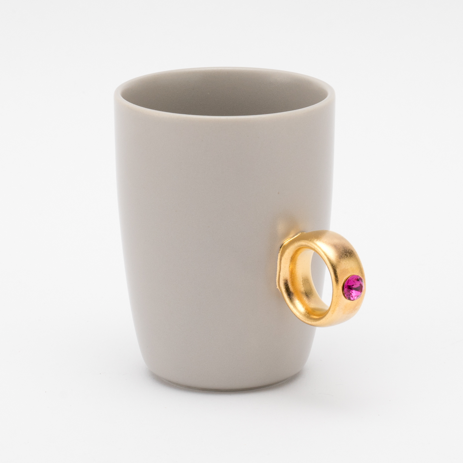 ＜ペア＞【選べるカップ・リング・ストーンカラー】煌めくリングのマグカップCup Ring