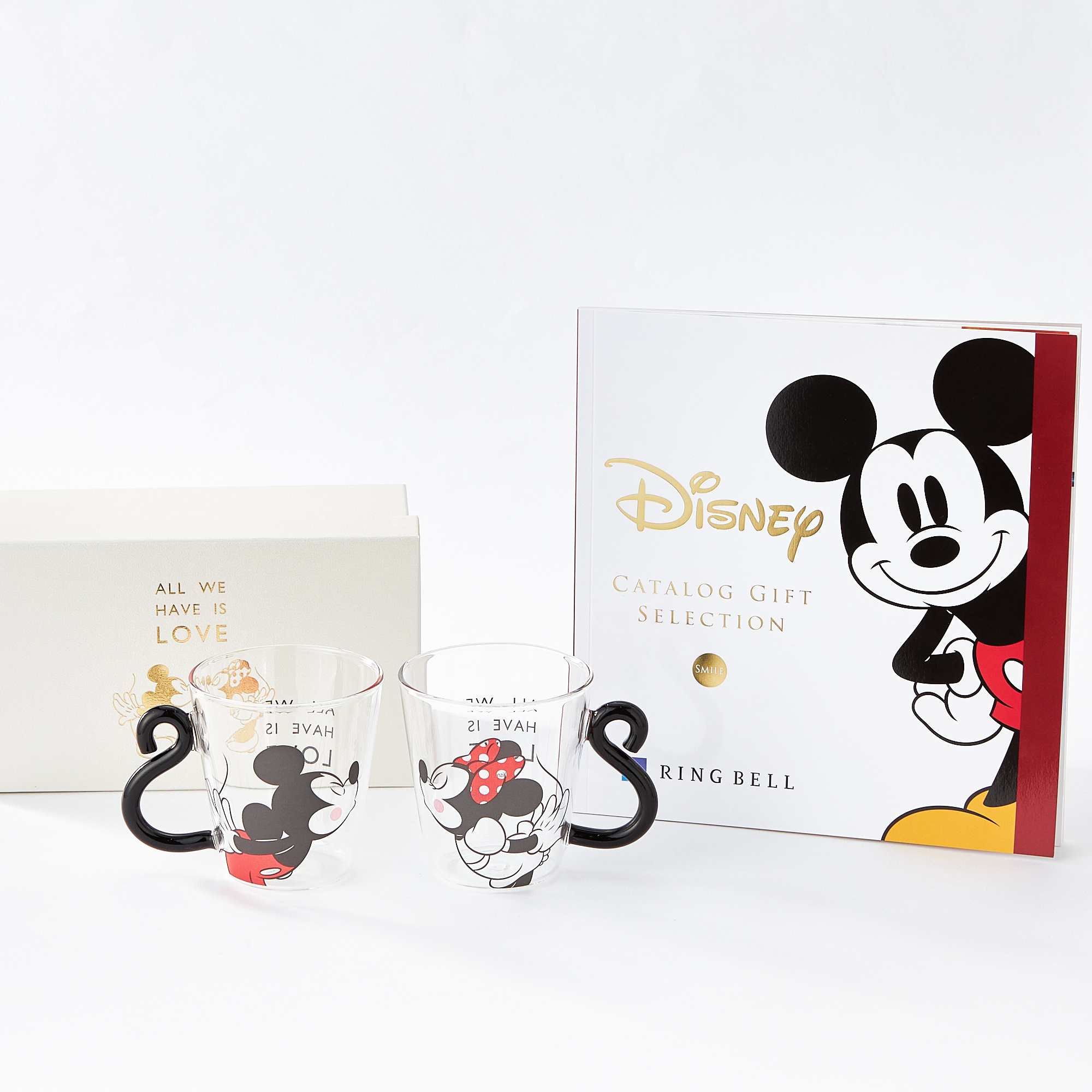 <ペア>Disneyのカタログギフトと耐熱ペアマグセット