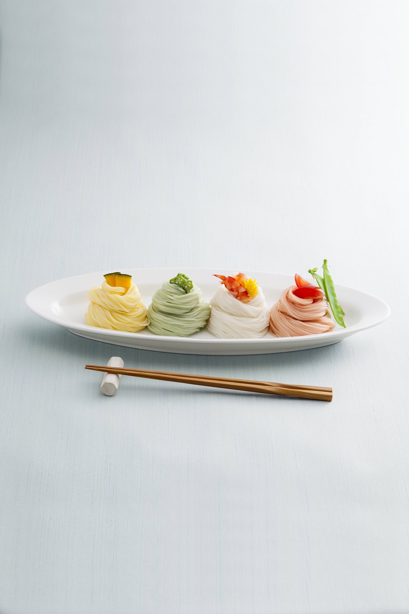 夏野菜を使った三輪素麺（4種類×4束）