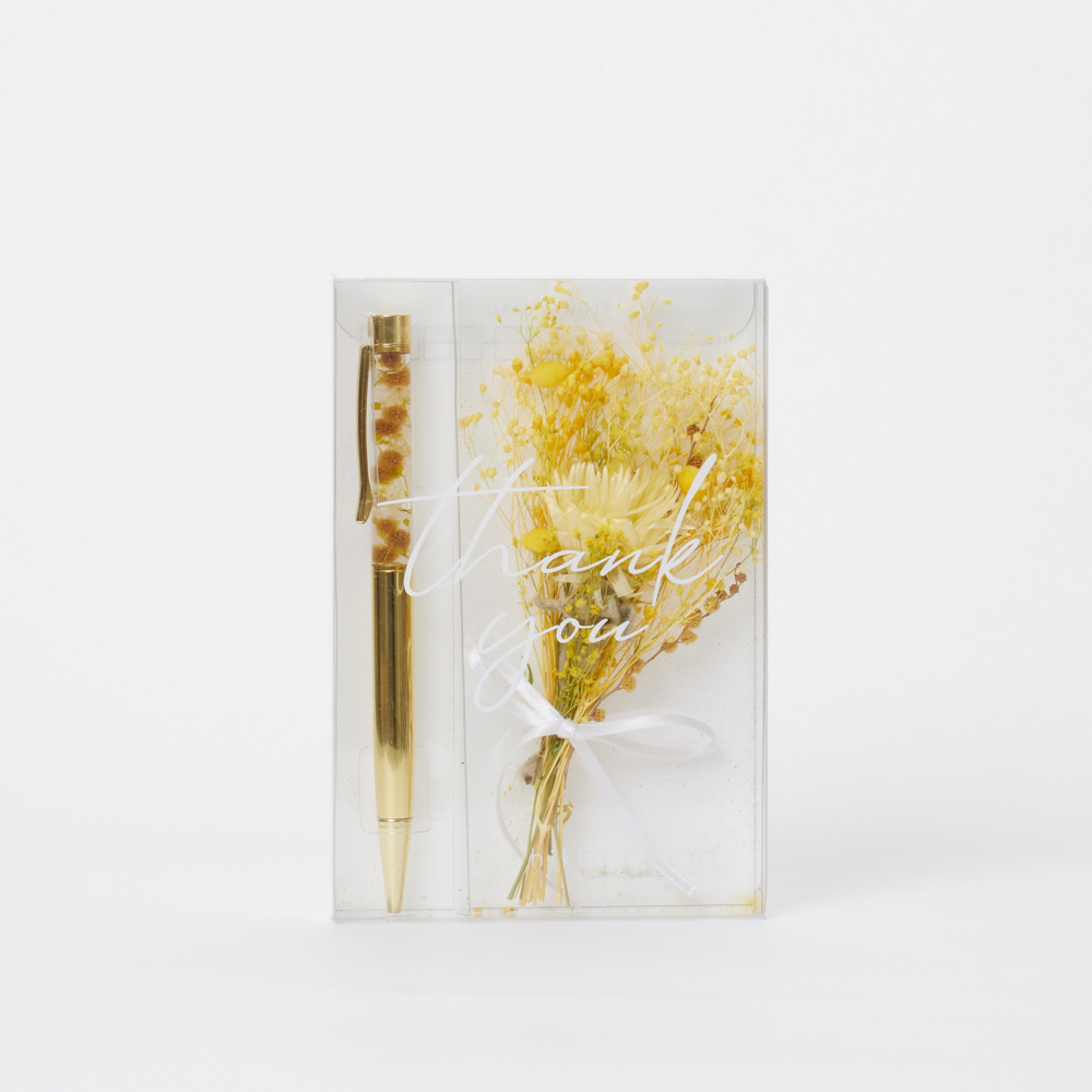 Thank youハガキ　ブーケ×ボールペン
