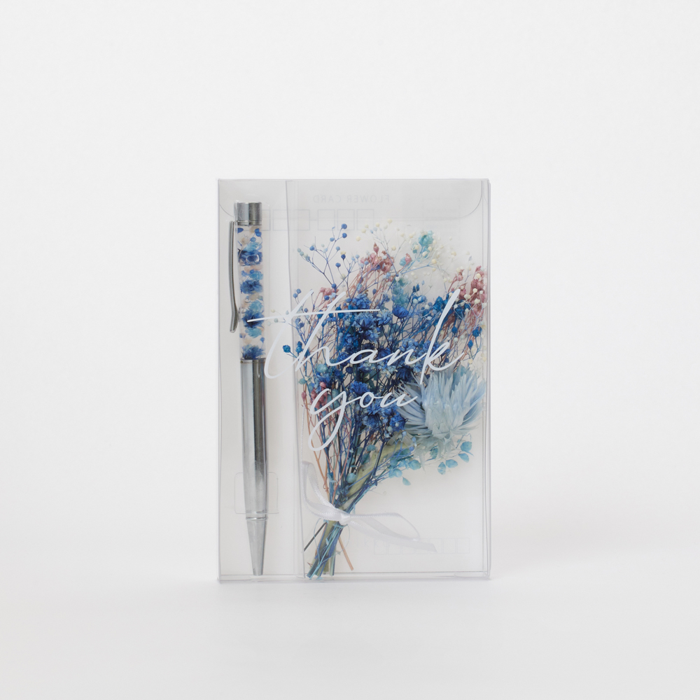 Thank youハガキ　ブーケ×ボールペン