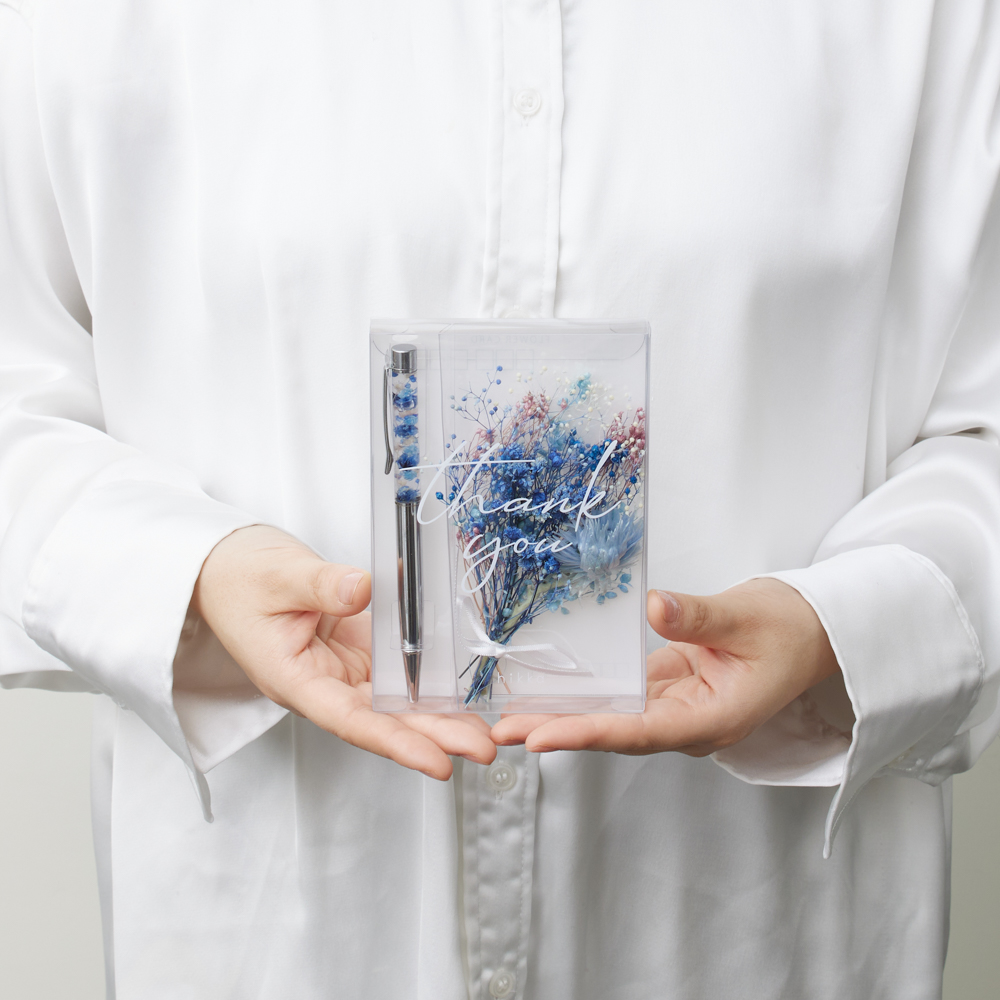 Thank youハガキ　ブーケ×ボールペン