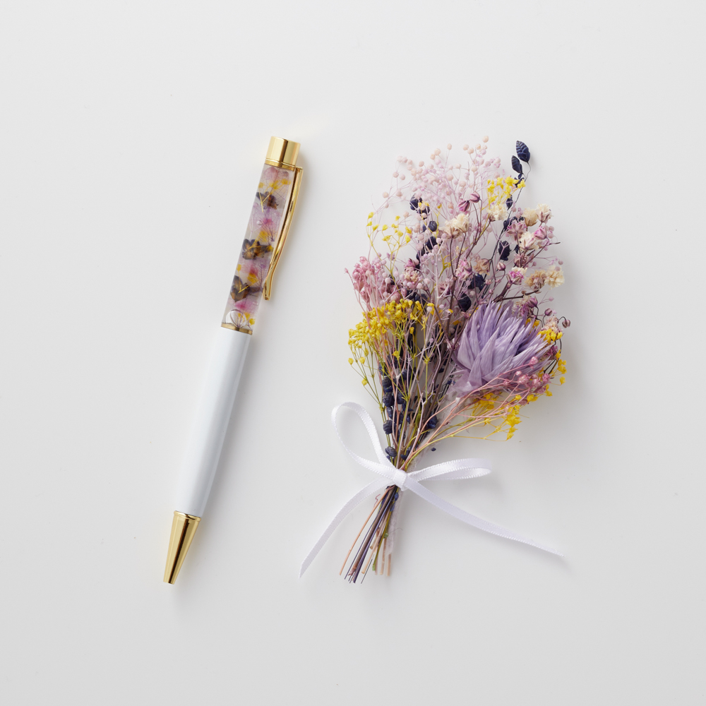 Thank youハガキ　ブーケ×ボールペン