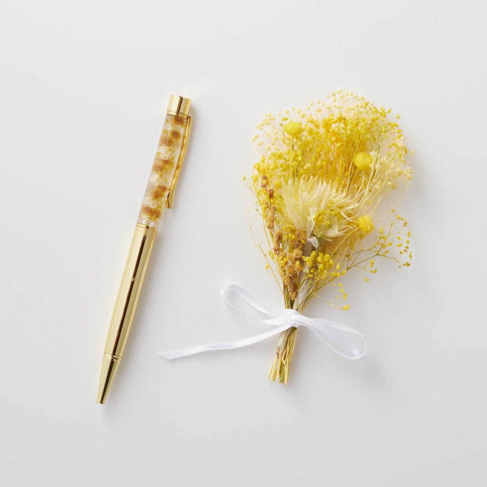 Thank youハガキ　ブーケ×ボールペン