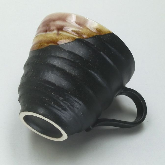 釉彩マグ 木箱入赤