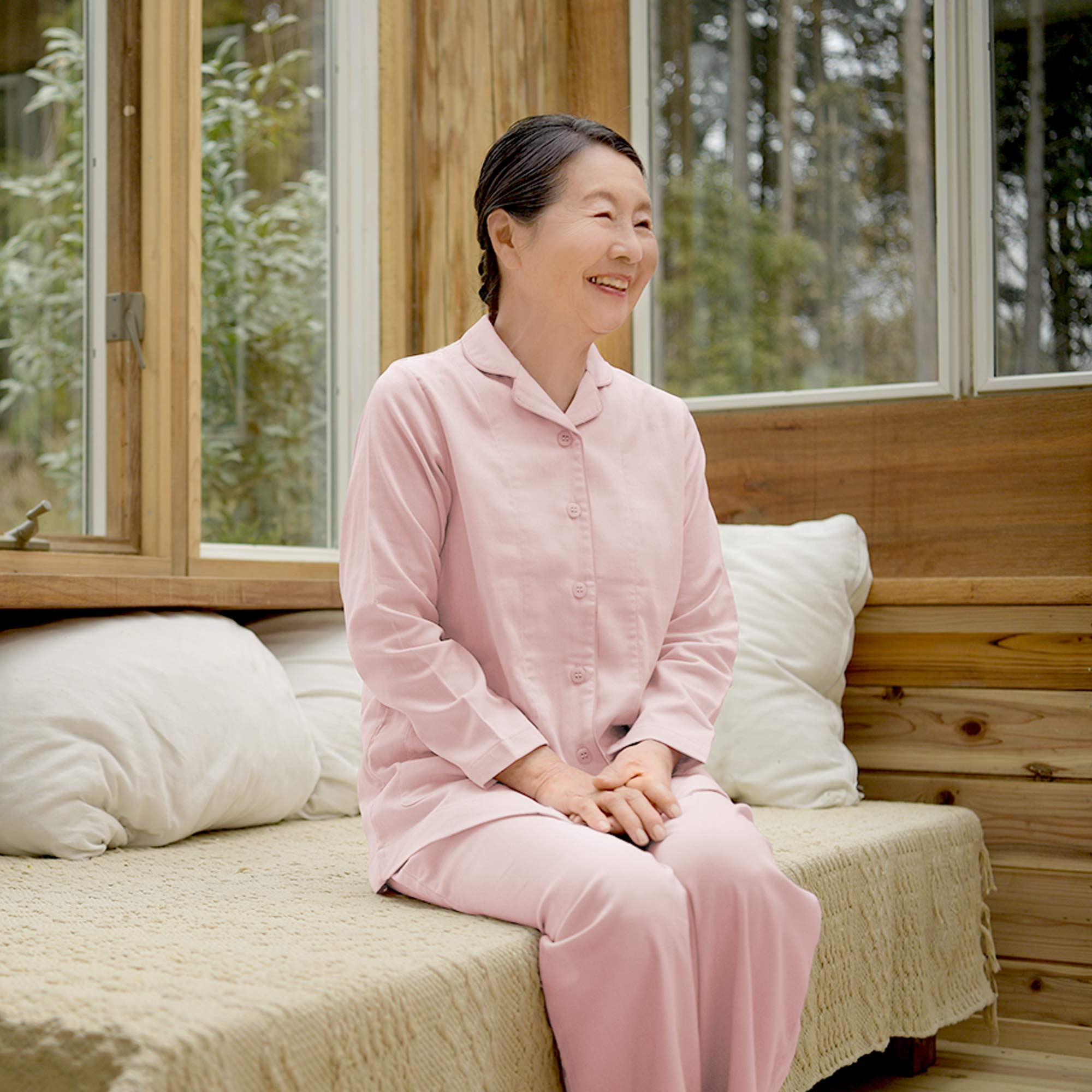 究極のストレッチ2重ガーゼ《ノビーゼ》 レディースパジャマ