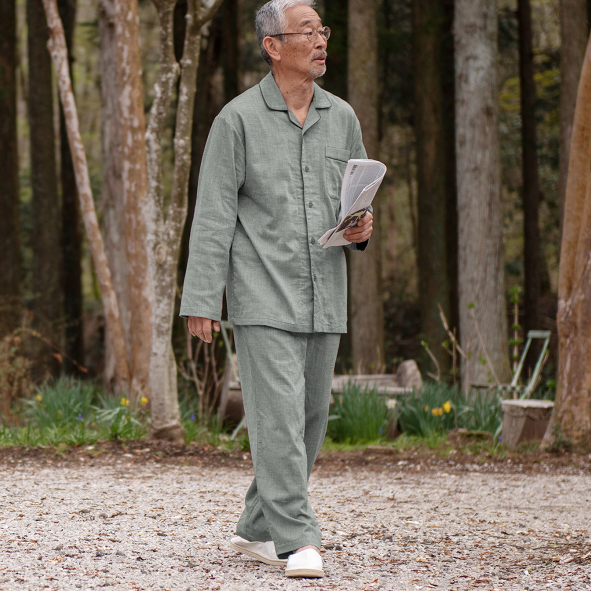 究極のストレッチ２重ガーゼ《ノビーゼ》 メンズパジャマ